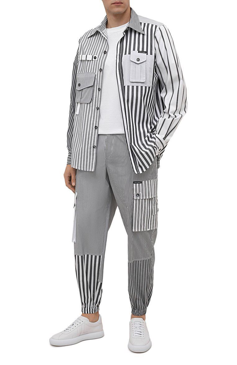 Dolce & Gabbana Dolce & Gabbana striped cargo set shirt+pants Size US 36 / EU 52 - 6 Thumbnail