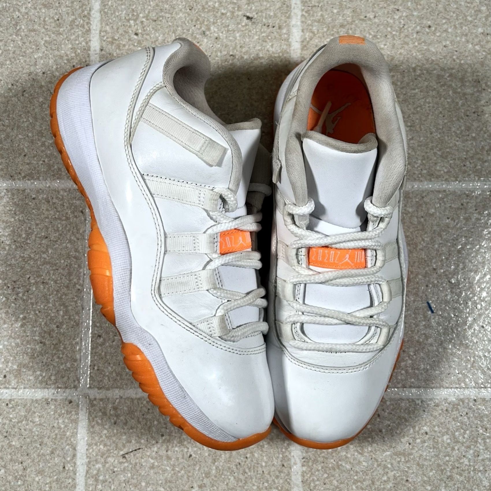Jordan Brand Nike Air Jordan 11 Retro Low Bright Citrus AH7860-139 Womens 8 Mens 6.5 White Shoes Size US 7 / EU 40 - 2 Thumbnail