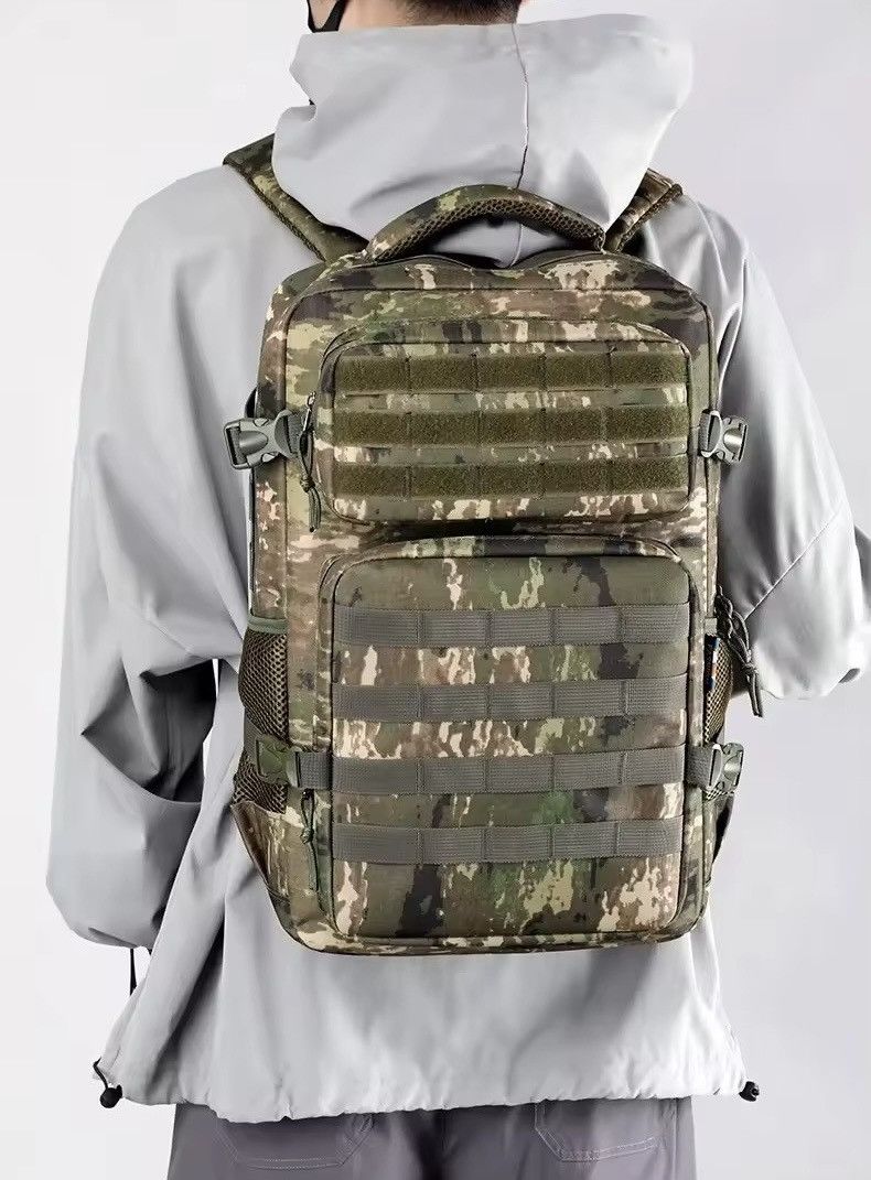 Other Canvas Utility Large Khaki Camouflage Travel Backpack Size ONE SIZE - 3 Thumbnail
