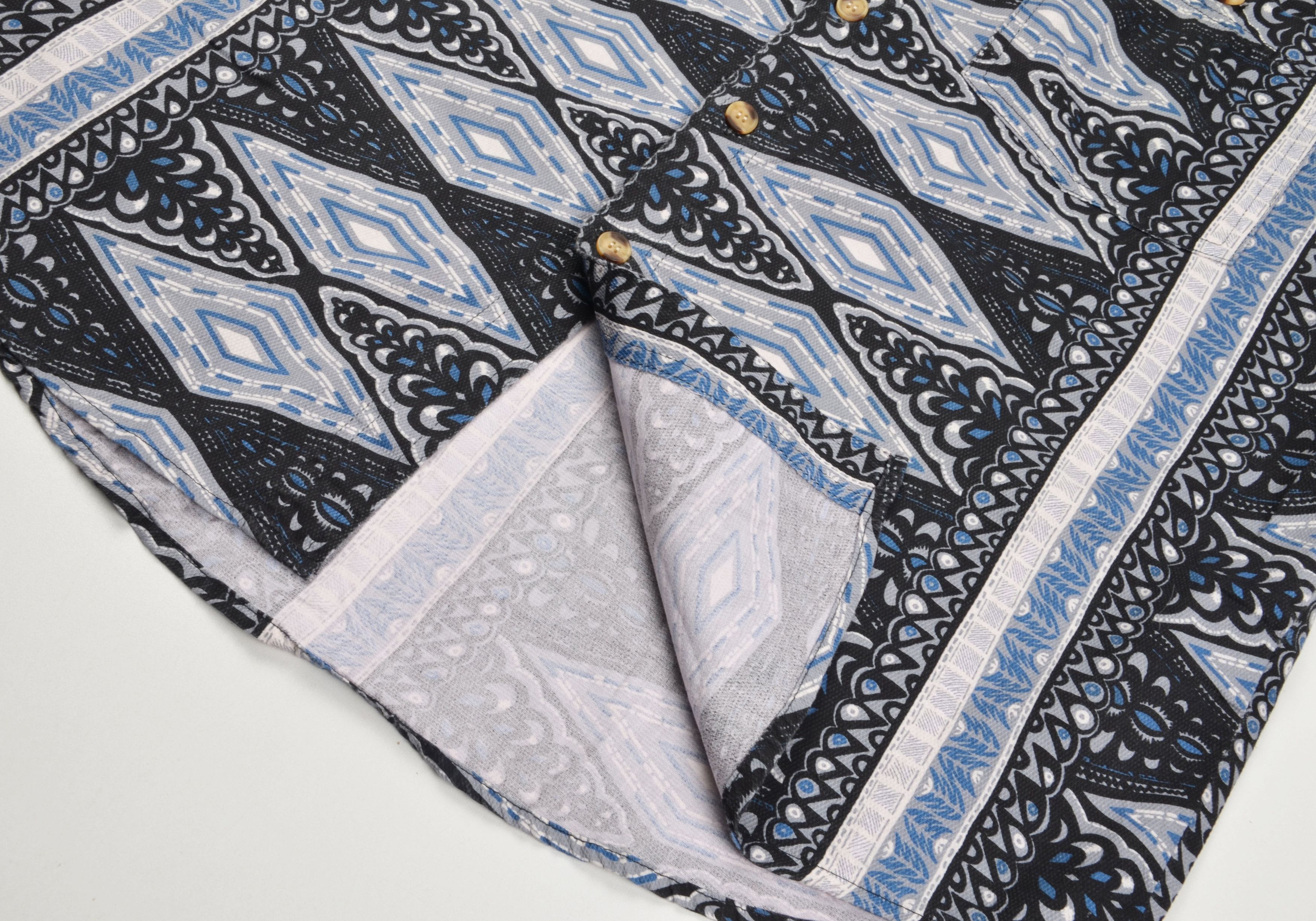 Quicksilver Vintage Quicksilver Board Riding Y2K Geometric Tribal Shirt Size US XL / EU 56 / 4 - 4 Thumbnail