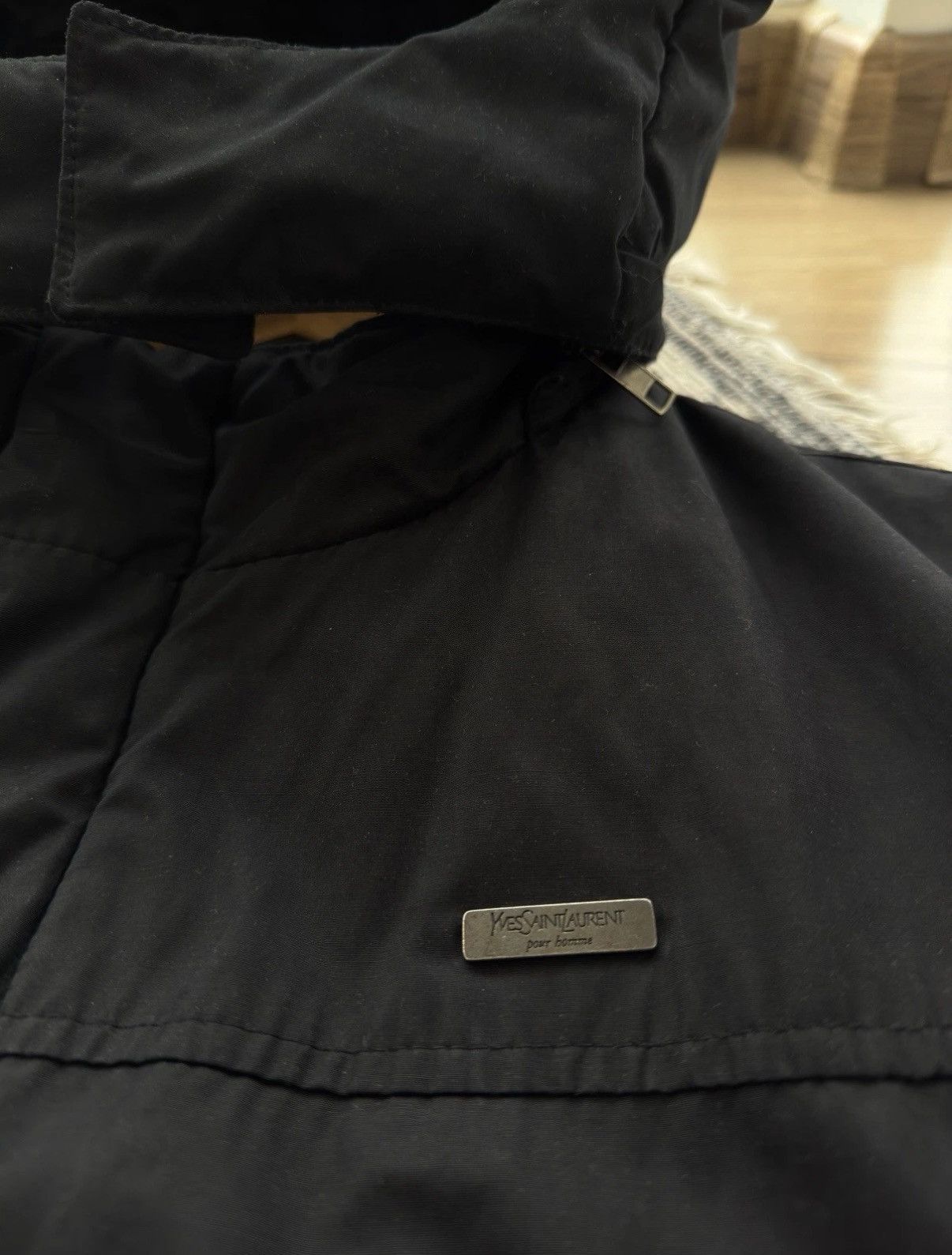 Yves Saint Laurent Yves Saint Lauren YSL Parka Long Jacket With Lining Black Size US L / EU 52-54 / 3 - 8 Thumbnail