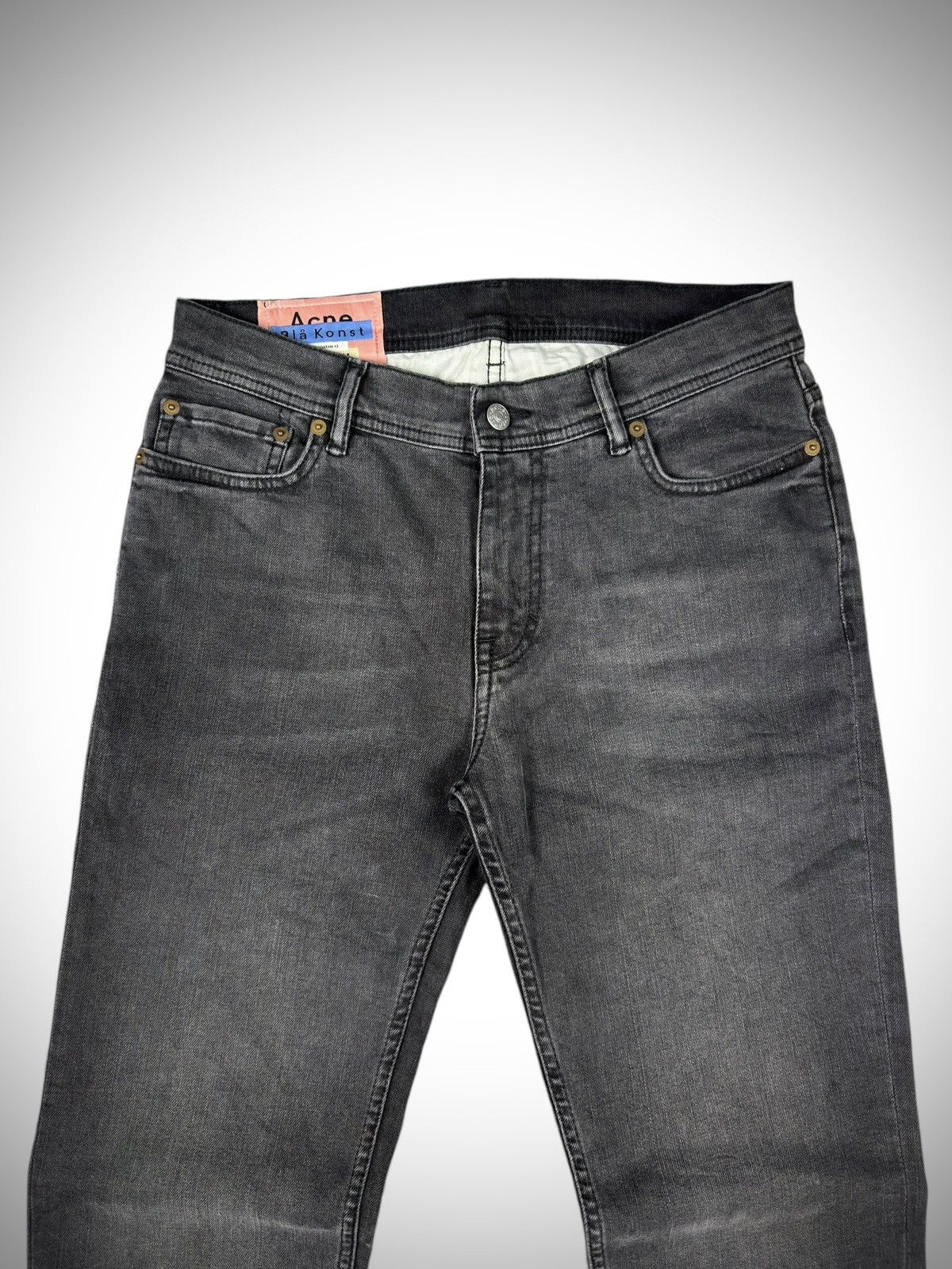 Acne Studios “Acne Studios” Bla Konst Climbed Black Jeans Size US 30 / EU 46 - 2 Thumbnail