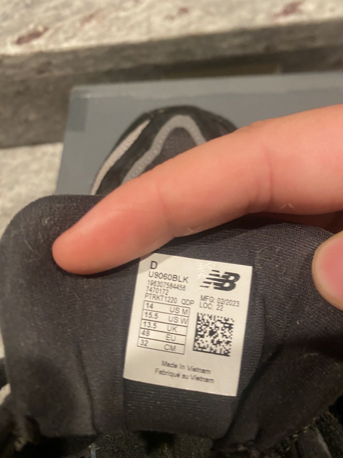 New Balance Black New Balance 9060 Catslerock Grey Size US 14 / EU 47 - 3 Thumbnail