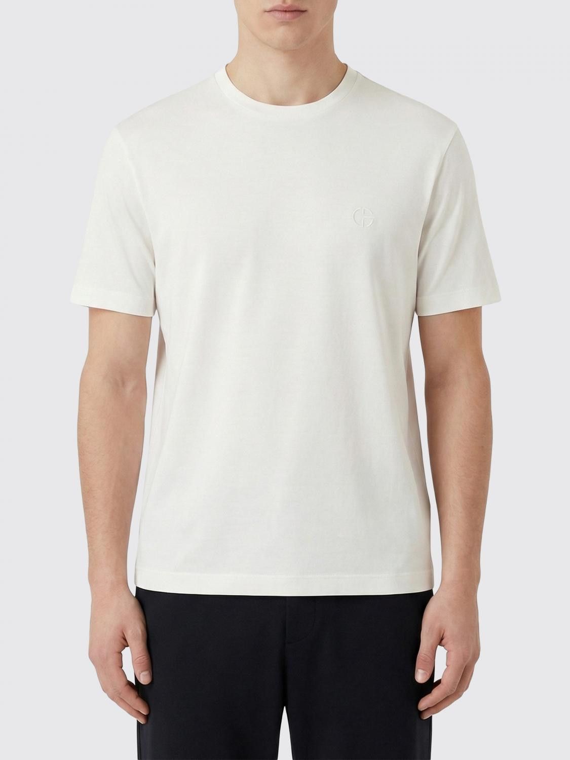 Giorgio Armani Giorgio Armani T-Shirt Men White Size US XL / EU 56 / 4 - 1 Thumbnail