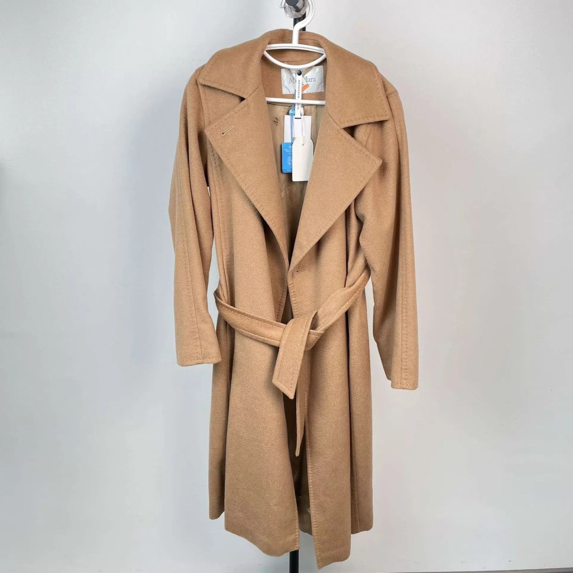 Max Mara Maxmara wool coat brown 165 Grade A belt Size M / US 6-8 / IT 42-44 - 1 Thumbnail