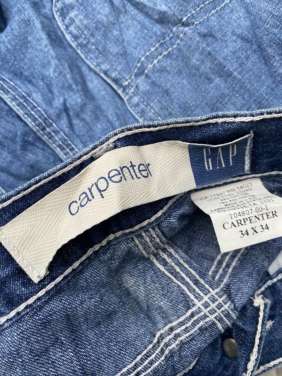 Gap Gap carpenter baggy pants Size US 34 / EU 50 - 10 Thumbnail