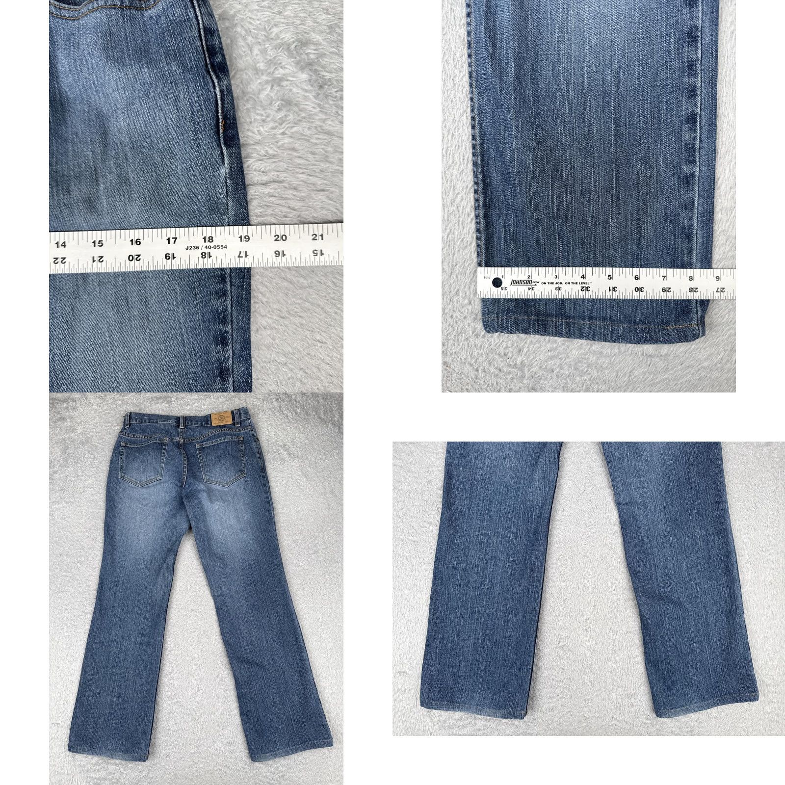 Eddie Bauer VINTAGE No, Eddie Bauer Jeans Womens 8 Blue Straight Leg Mid Rise Stretch Denim Medium Wash Size 30" / US 8 / IT 44 - 9 Thumbnail