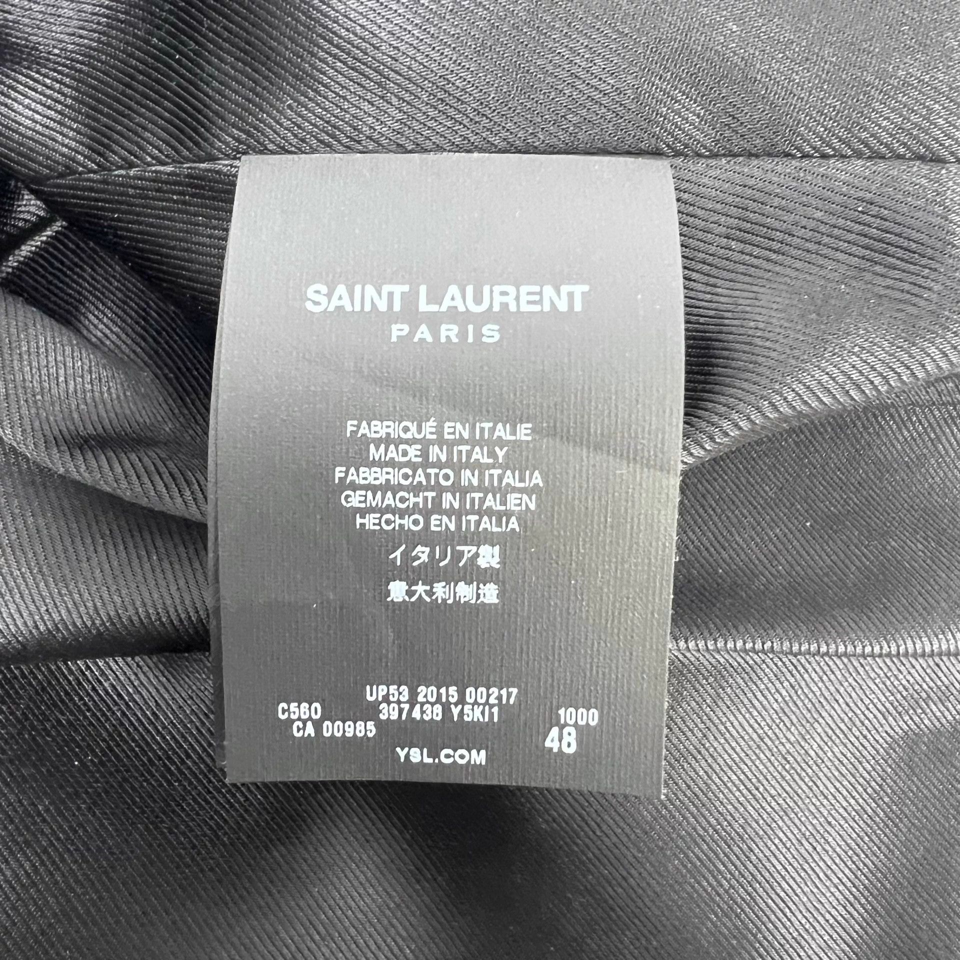 Saint Laurent Paris SLP 15FW 5-Zip Pebbled Lambskin 48 Convertible Biker Jacket Size XL / US 12-14 / IT 48-50 - 5 Thumbnail