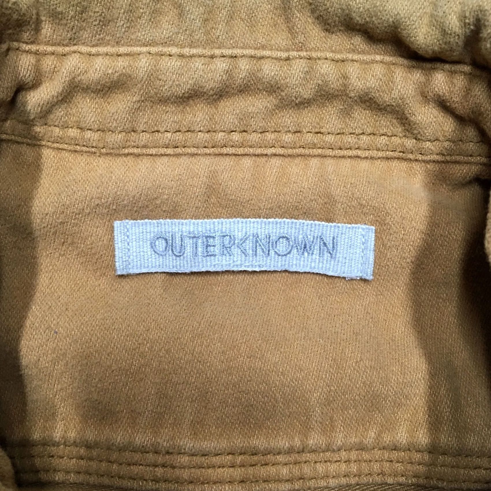 Outerknown OUTERKNOWN Chamois Flannel Shirt Men M Gold Heavyweight Button Surf Beach Long Sleeve Collared Pocketed Button-Up Vintage: No Size US M / EU 48-50 / 2 - 5 Thumbnail