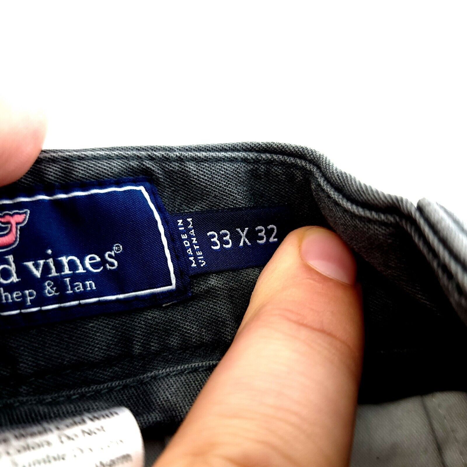 Vineyard Vines DAMAGED Vineyard Vines Cotton Gray Gray Mid Rise Chino Pants Size US 33 - 7 Thumbnail