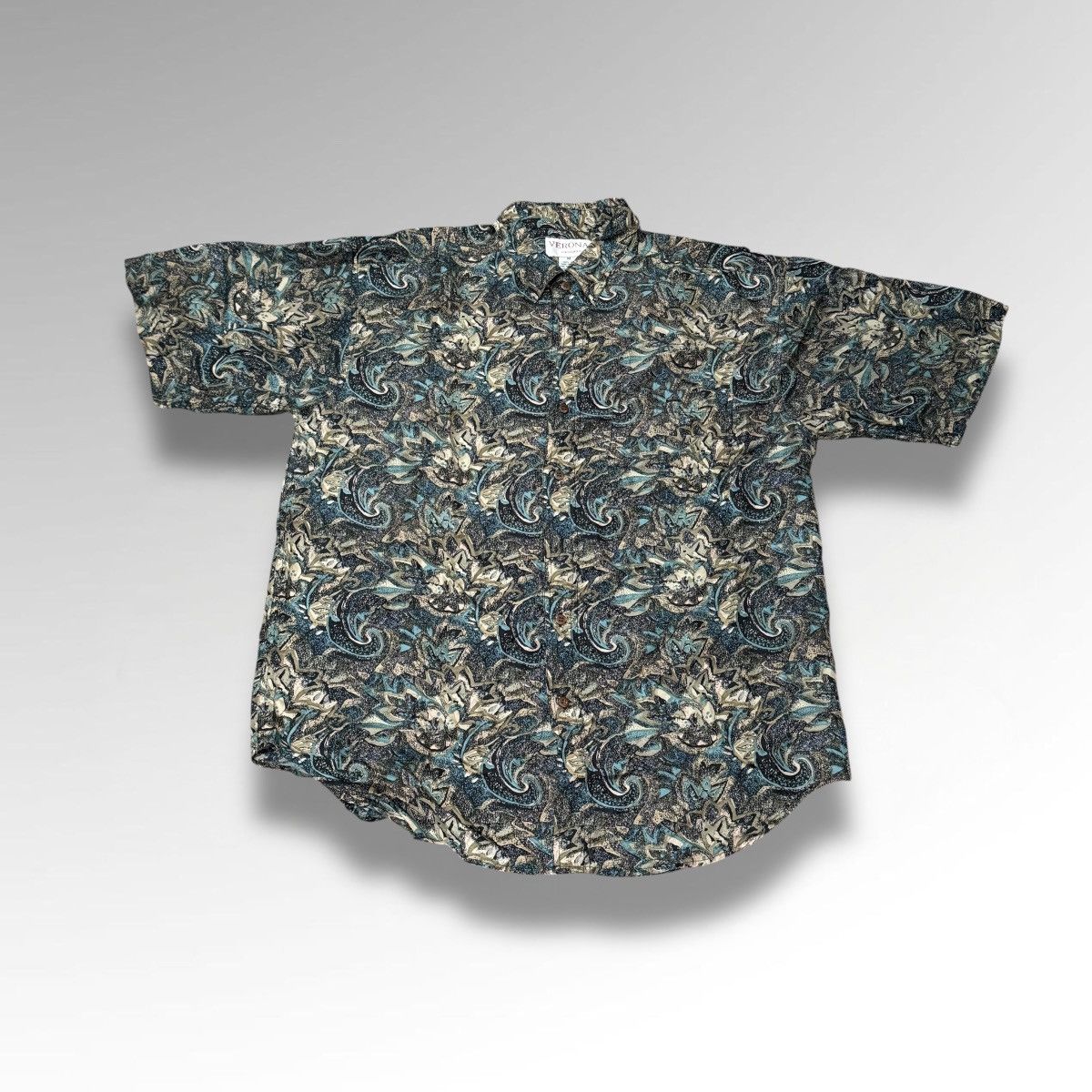 Other Vintage Verona Silk Abstract Button Up Shirt Size US M / EU 48-50 / 2 - 1 Thumbnail