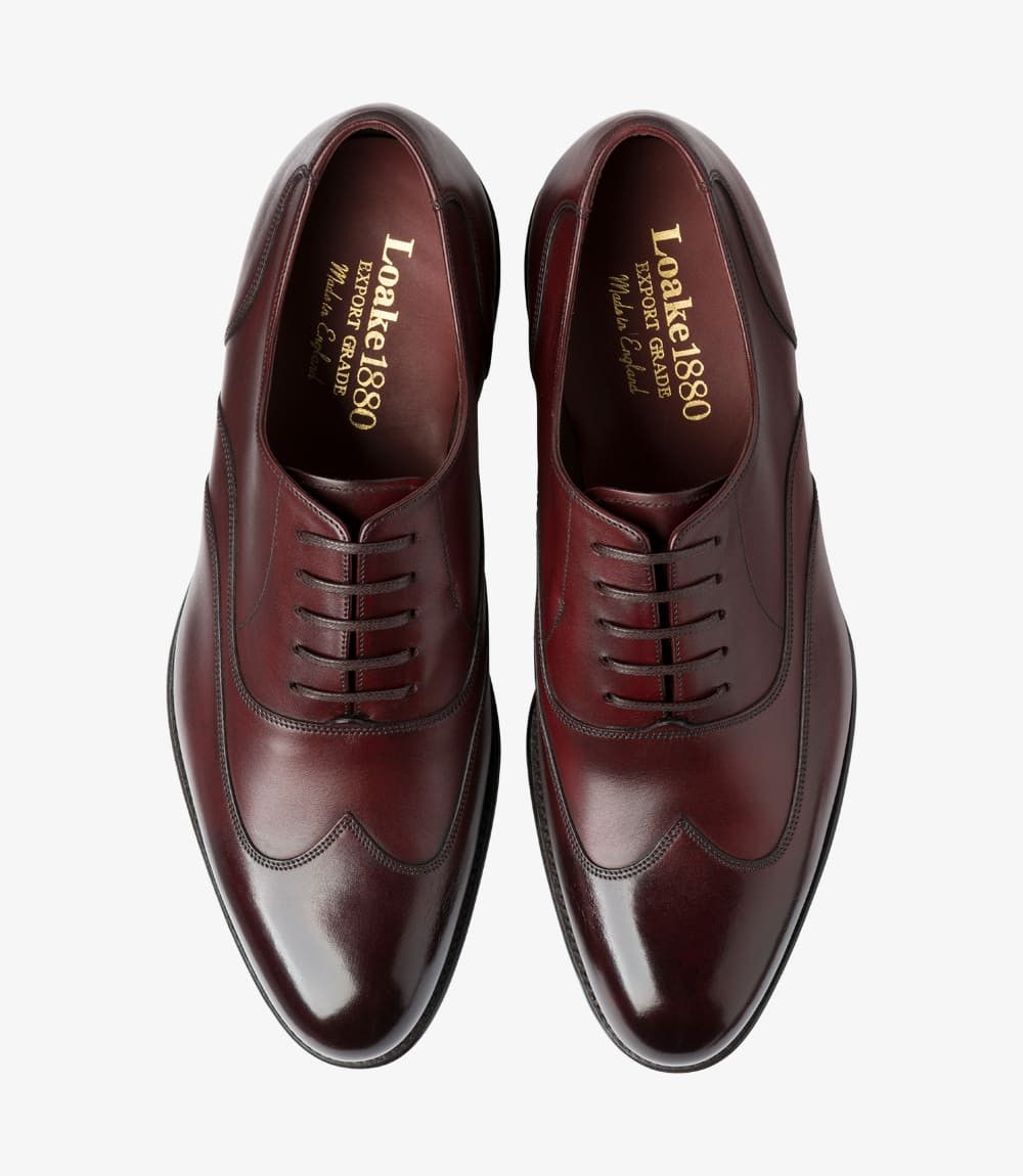 Loake Loake 1880 Warminster Black Cherry Oxfords Size US 6.5 / EU 39-40 - 1 Thumbnail