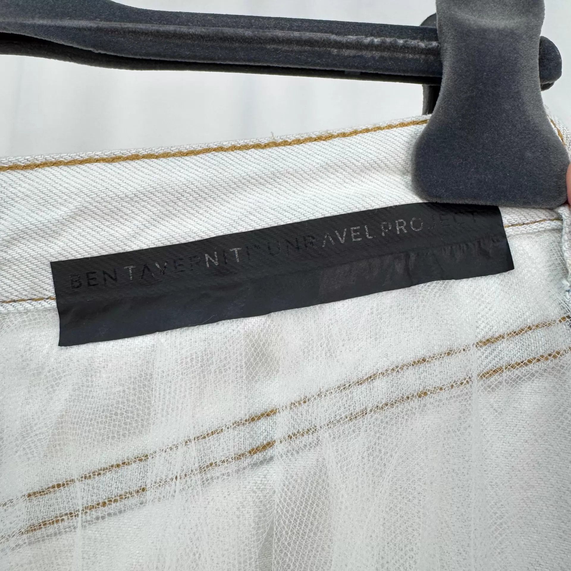 Unravel Project Unravel Project White Denim Tulle Dress W25 99 new Size 25" / US 0 / IT 36 - 5 Thumbnail