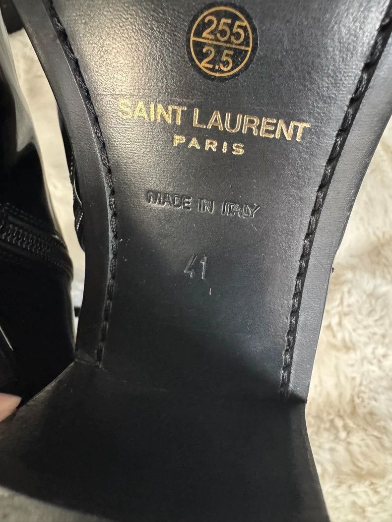 Saint Laurent Paris Saint Laurent Paris Patent leather boots Size US 10.5 / IT 40.5 - 5 Thumbnail