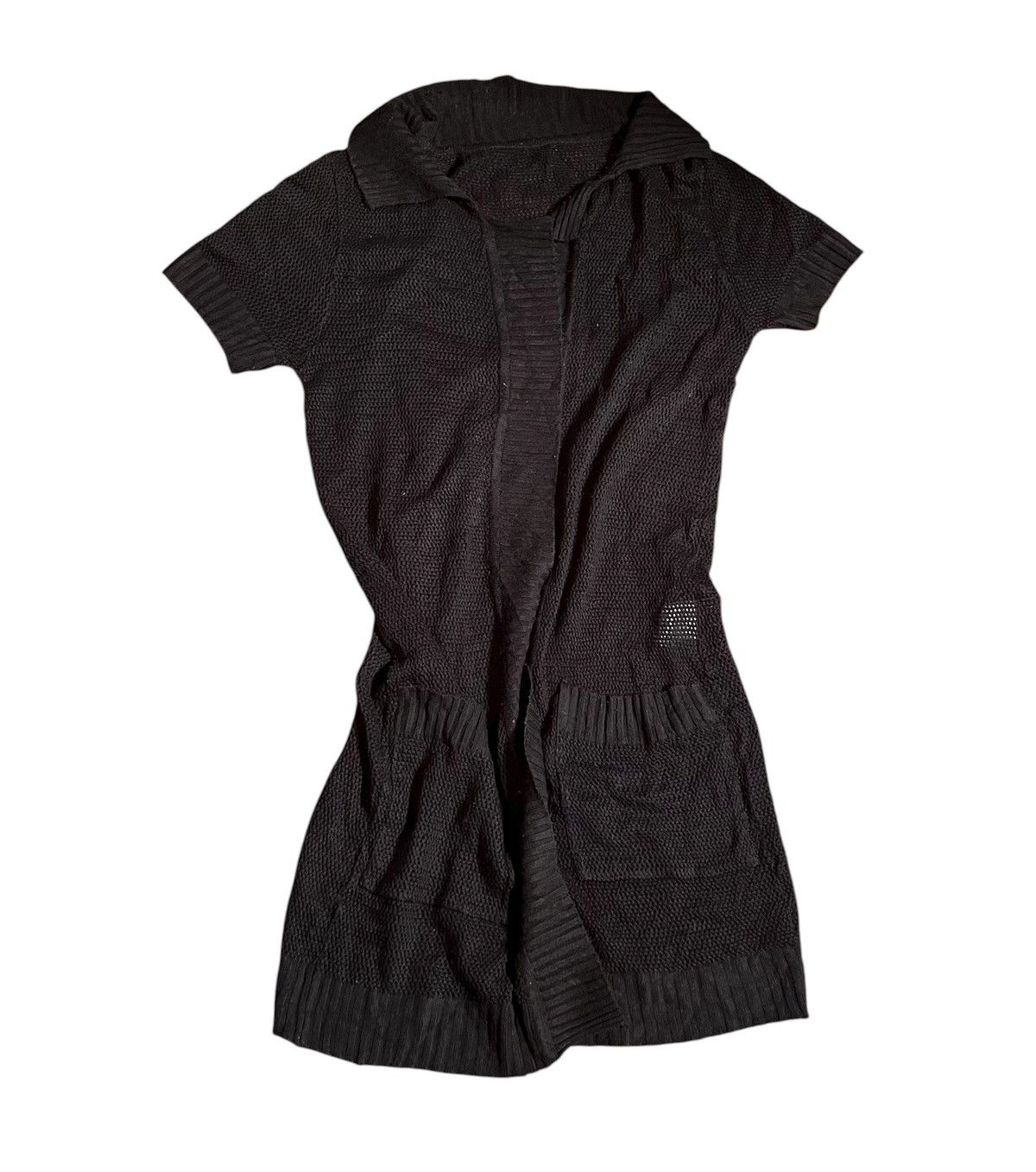 Yohji Yamamoto Vintage limi feu open knitted black outer Size S / US 4 / IT 40 - 1 Thumbnail