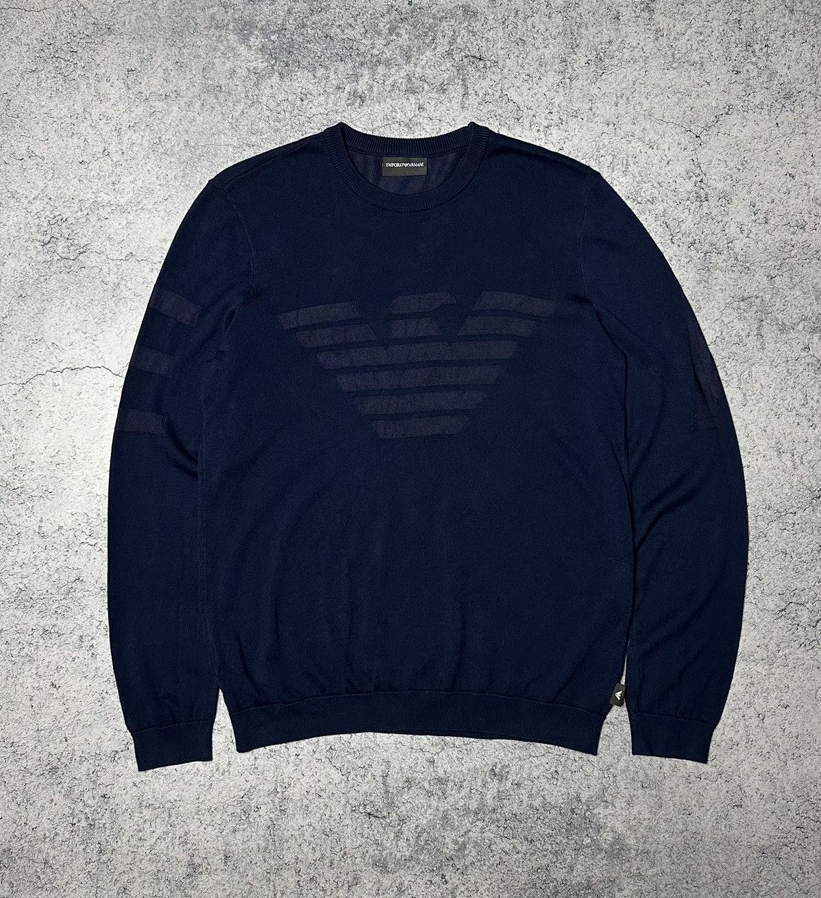 Emporio Armani Emporio Armani Big Logo Crewneck Sweater Size US S / EU 44-46 / 1 - 1 Thumbnail
