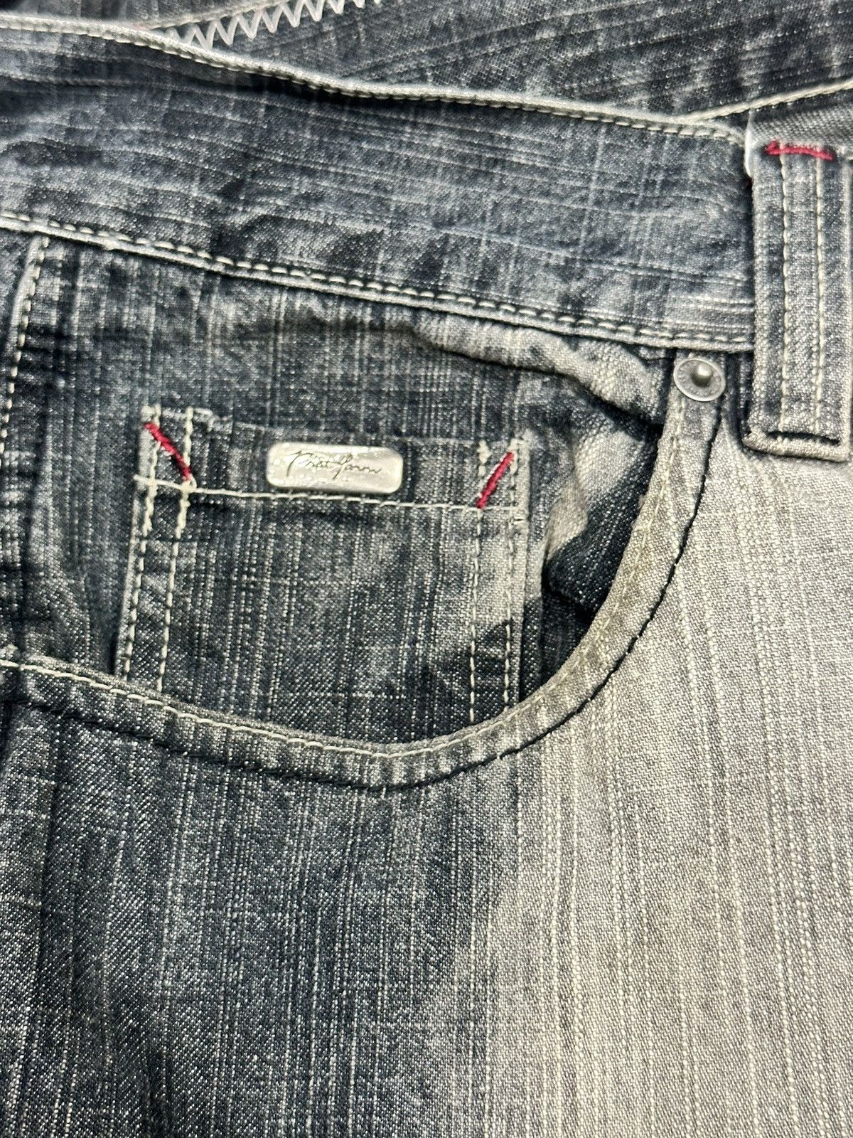 Ecko Unltd. Rare Vintage Y2K PHAT FARM Acid Wash Effects Baggy Jeans Size US 38 / EU 54 - 9 Thumbnail