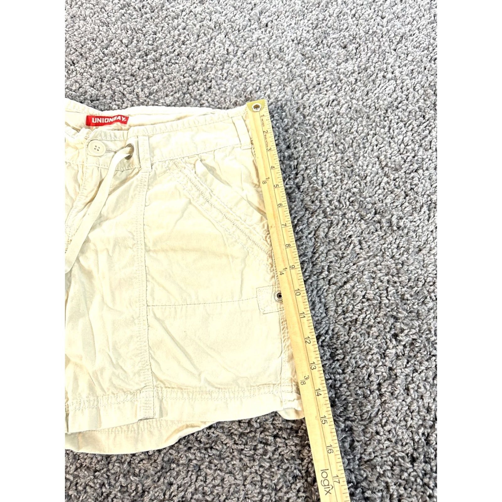 Vintage VINTAGE Union Bay Shorts Womens 32 White Cargo Pocket Denim Cotton Y2K Micro Cut-Off Size 24" / US 00 / IT 34 - 2 Thumbnail