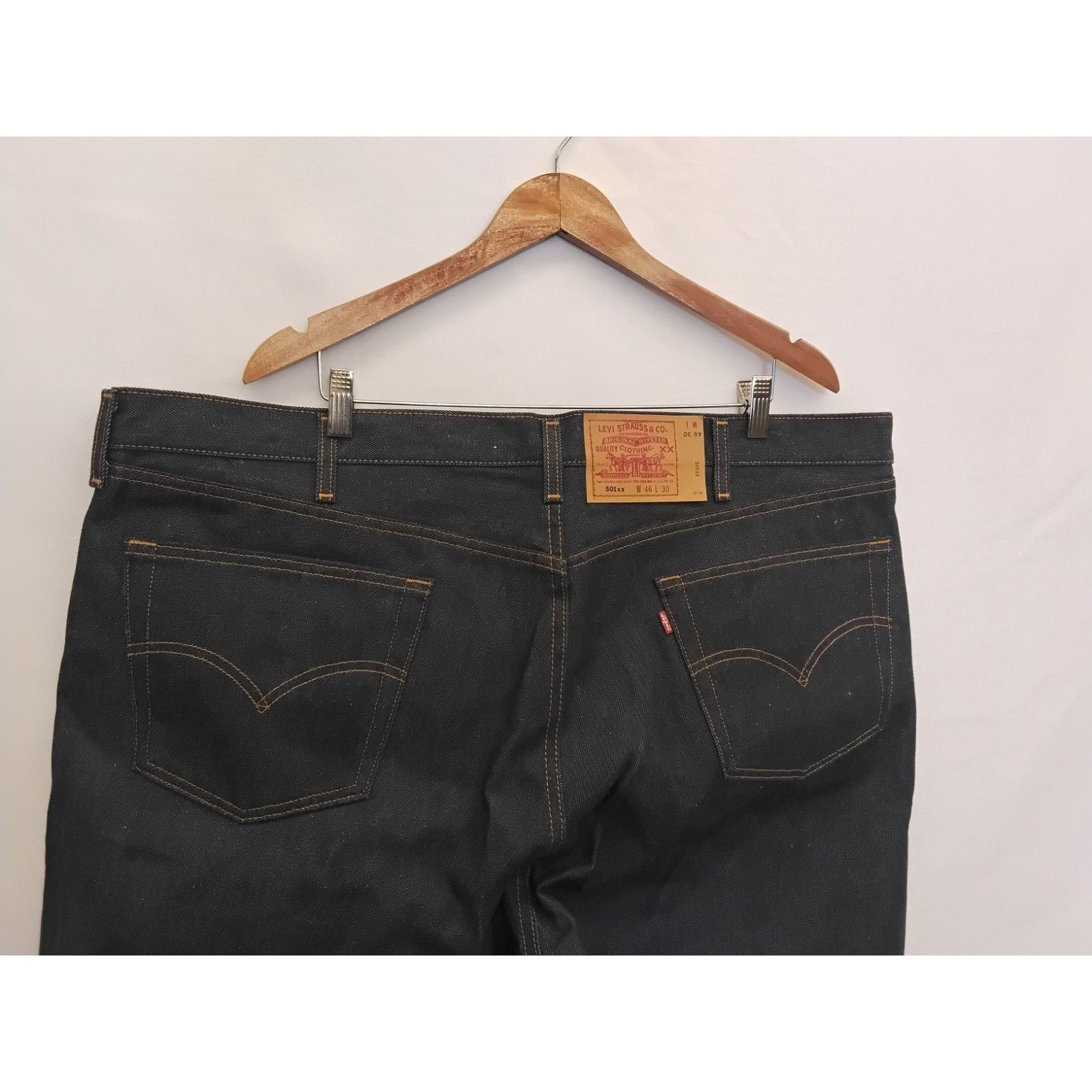 Levi's Levi 501 Jeans Men's Size 46x30 Dark Wash USA Vintage NWOT Size US 44 / EU 60 - 5 Thumbnail