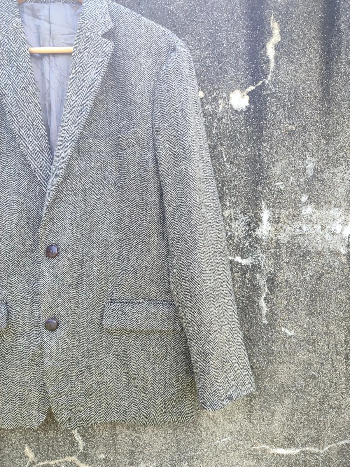 Lauren Ralph Lauren × Ralph Lauren Lauren Ralph Lauren Slim Fit Wool Blazer Classic Herringbone Size 40S - 4 Thumbnail