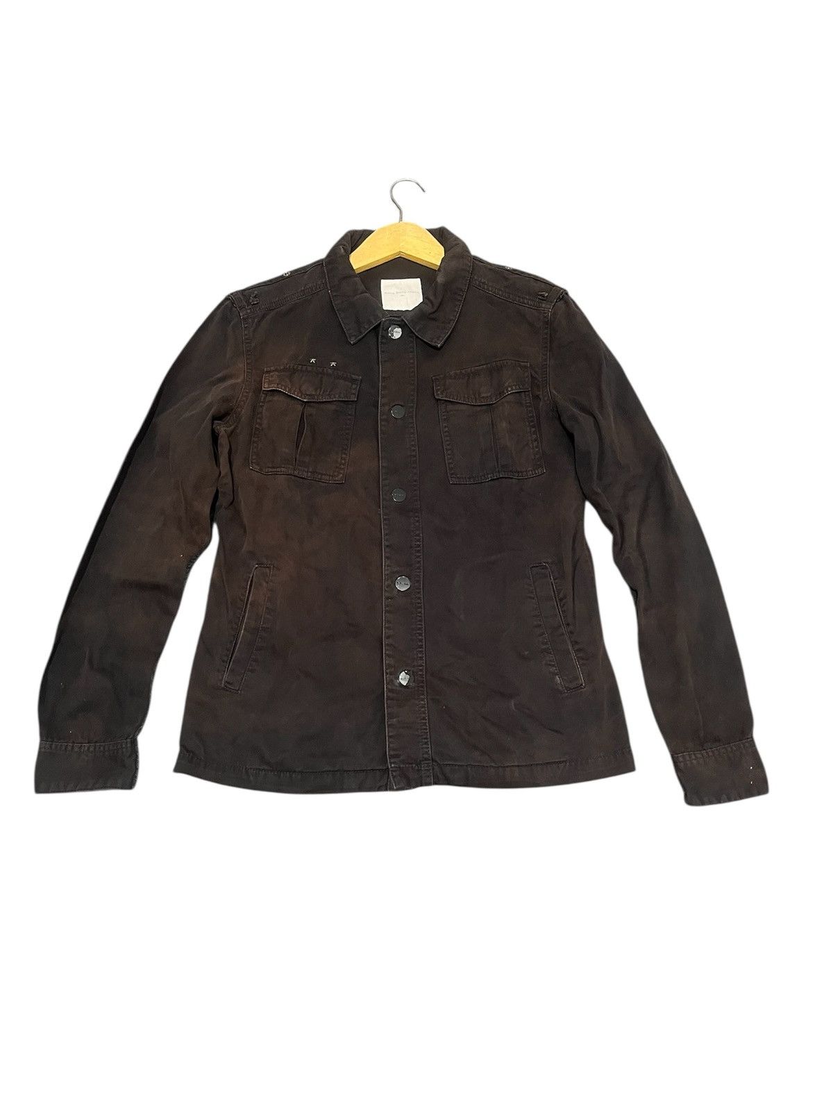 Japanese Brand Vintage BangBang Apparel Military Field Jacket Brown Size US L / EU 52-54 / 3 - 1 Thumbnail