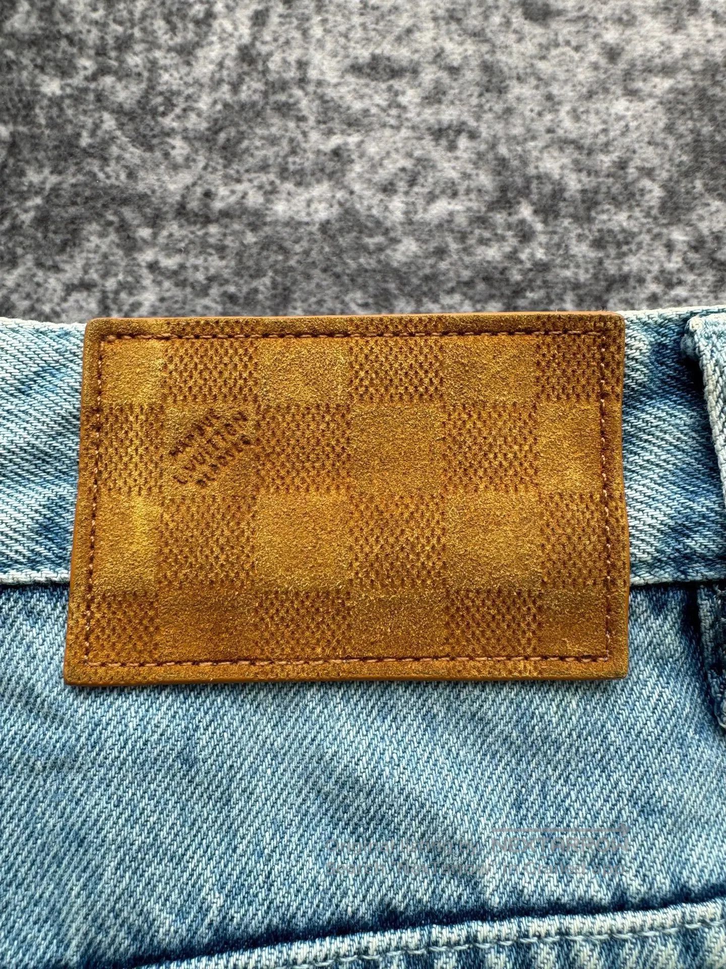 Louis Vuitton Louis Vuitton Blue distressed logo denim long pants| Size US 32 / EU 48 - 7 Thumbnail