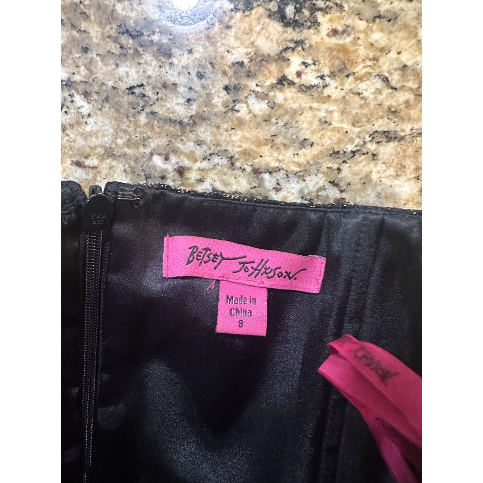 Betsey Johnson VINTAGE Betsey Johnson Dress Cocktail Mini Strapless 8 Women Black Gold Mens? Ladies? Size M / US 6-8 / IT 42-44 - 5 Thumbnail