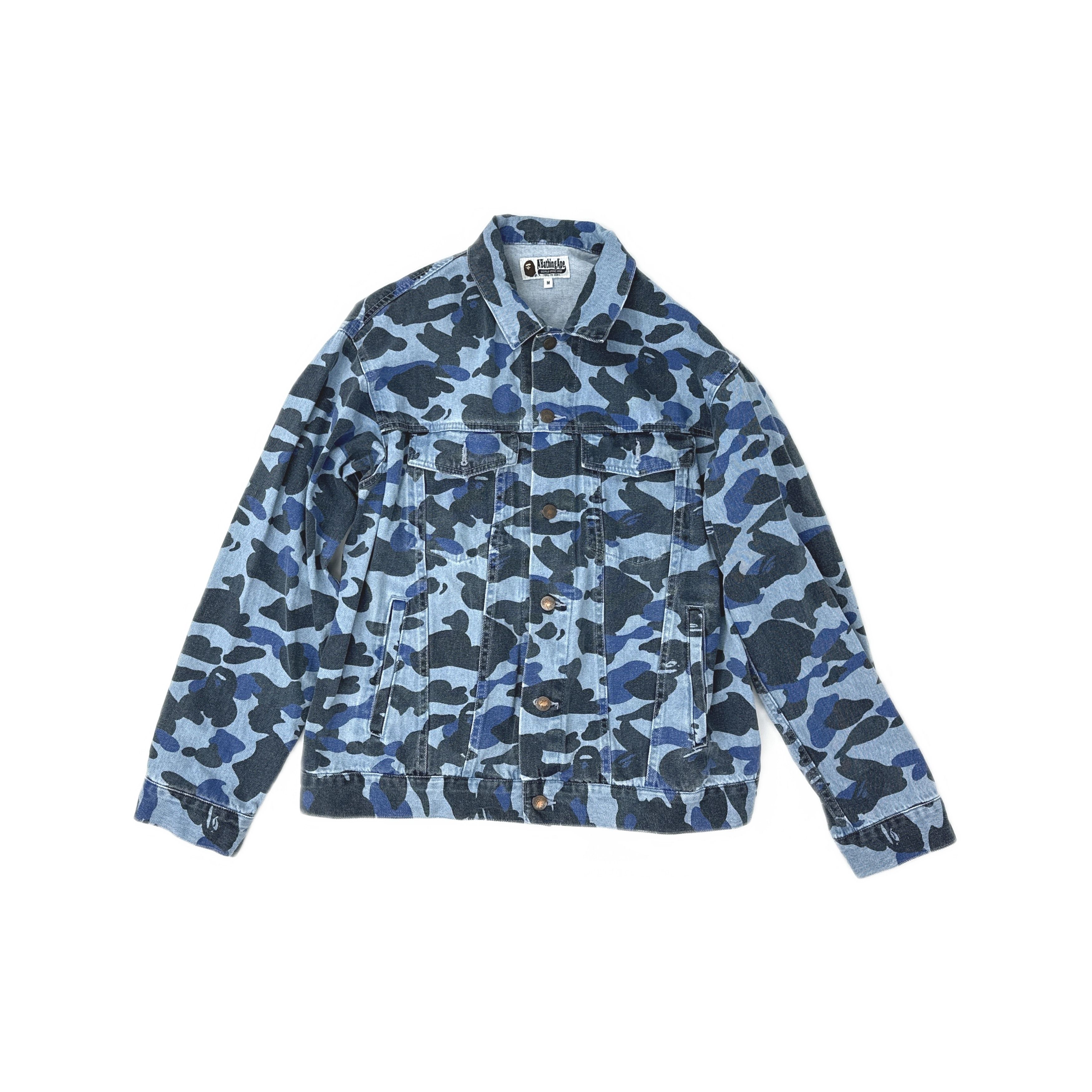 Bape A BATHING APE Camo Denim Jacket Size M Size US M / EU 48-50 / 2 - 1 Thumbnail