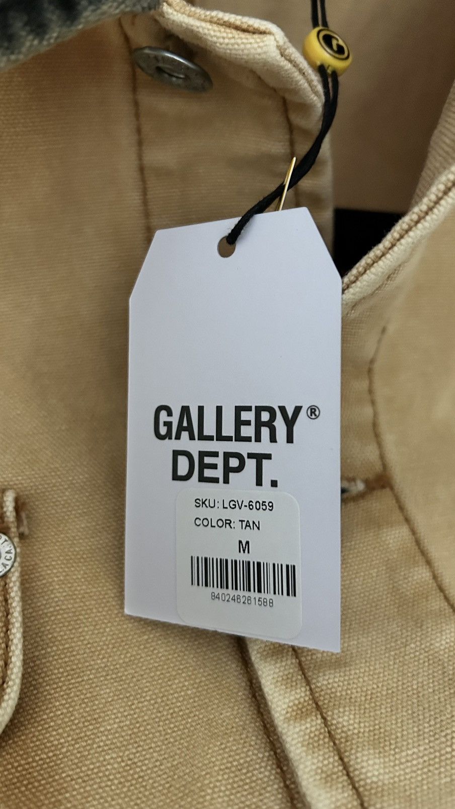 Gallery Dept. Gallery Dept Logan Vest Jacket Medium Tan Brown Size US M / EU 48-50 / 2 - 14 Thumbnail