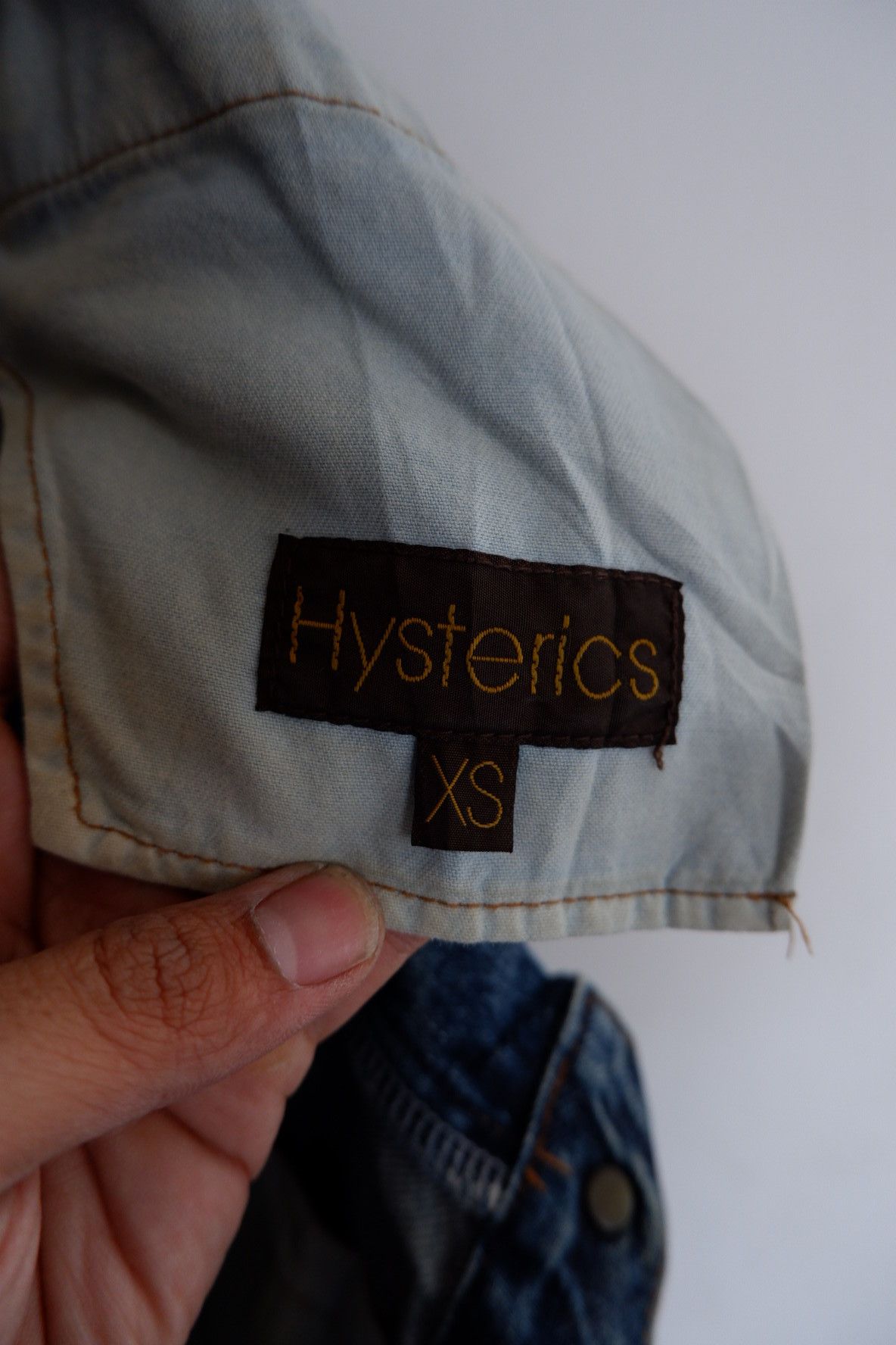 Hysteric Glamour Y2K Hysteric Glamour Snake Paneled Shorts 7/8 Denim Size US 28 / EU 44 - 12 Thumbnail