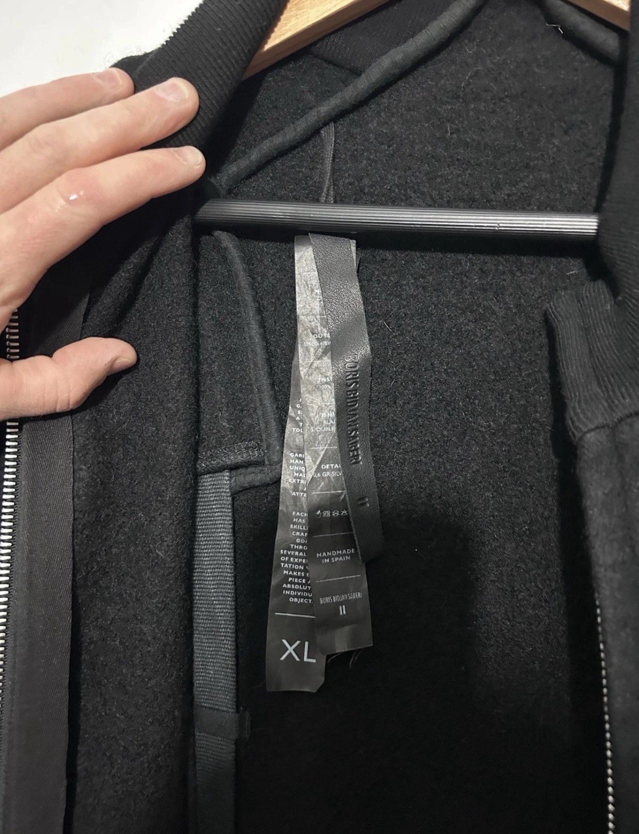 11 By Boris Bidjan Saberi Boris Bidjan Saberi 11 Black Coat, Pull Up Bottom. Size XL Size US XL / EU 56 / 4 - 14 Thumbnail