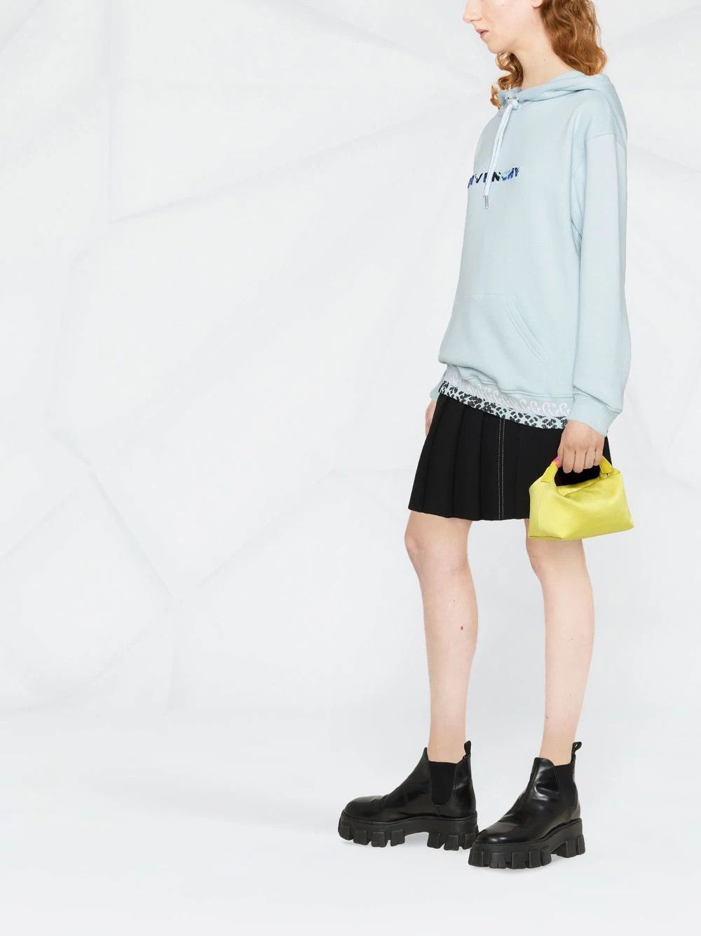 Givenchy o1loc1c0824 Hoodie in Light Blue Size L / US 10 / IT 46 - 2 Thumbnail