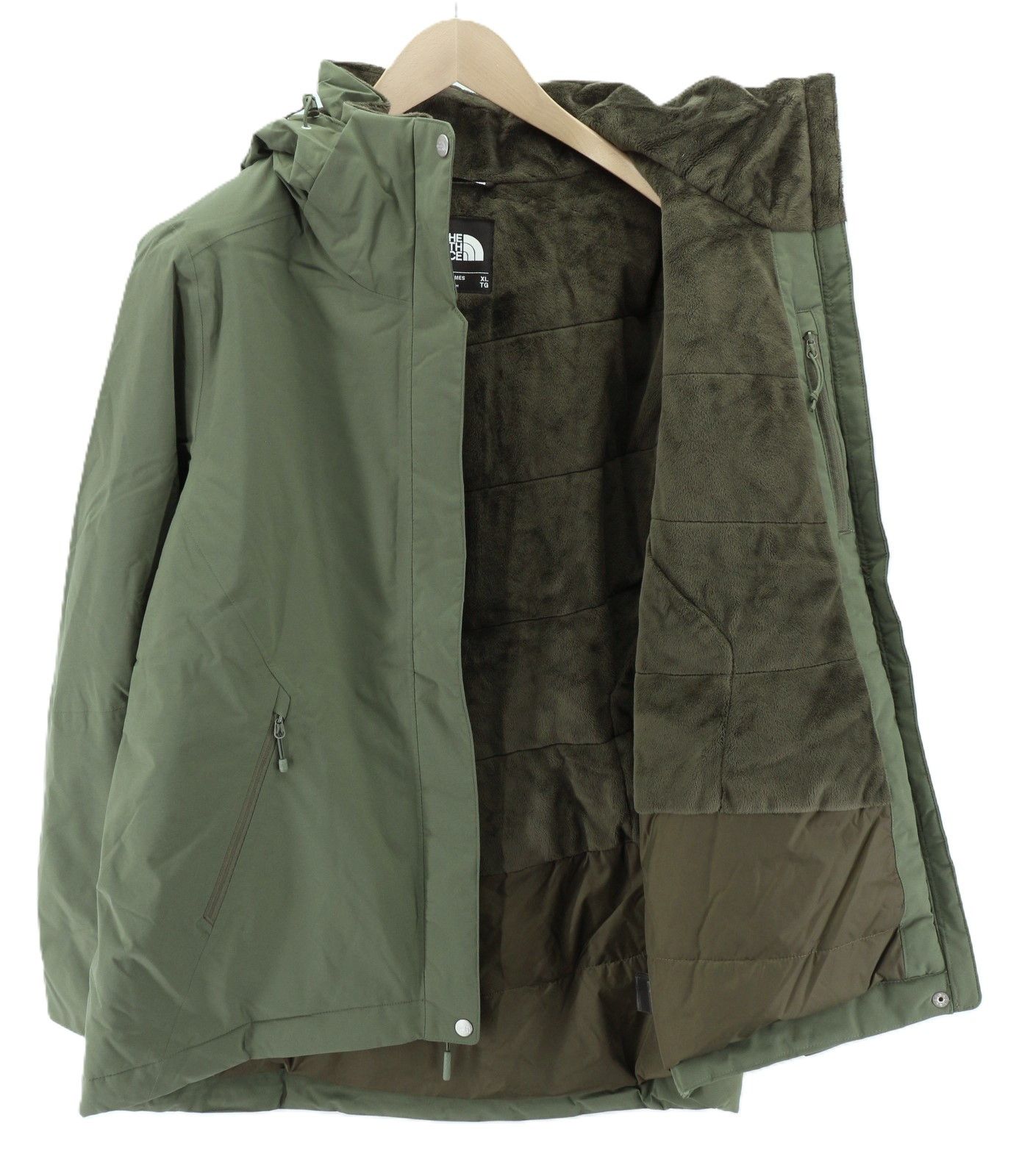 The North Face INLUX XL Hooded Padded Lined Dryvent Green Jacket 79735 Size XL / US 12-14 / IT 48-50 - 4 Thumbnail
