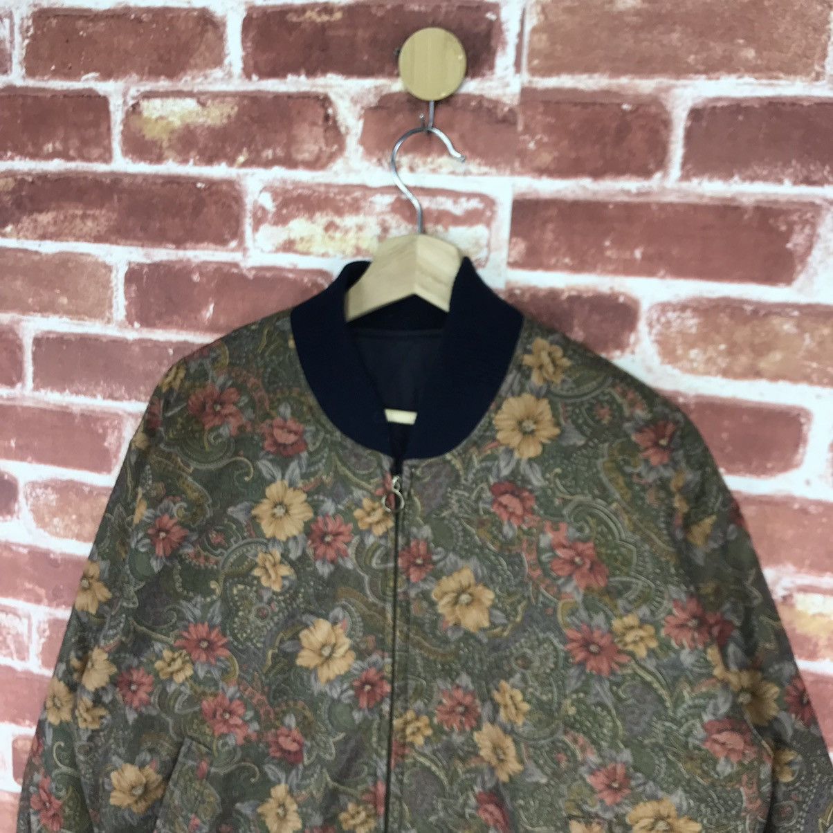Japanese Brand Art Floral Bomber Jacket Size US M / EU 48-50 / 2 - 6 Thumbnail