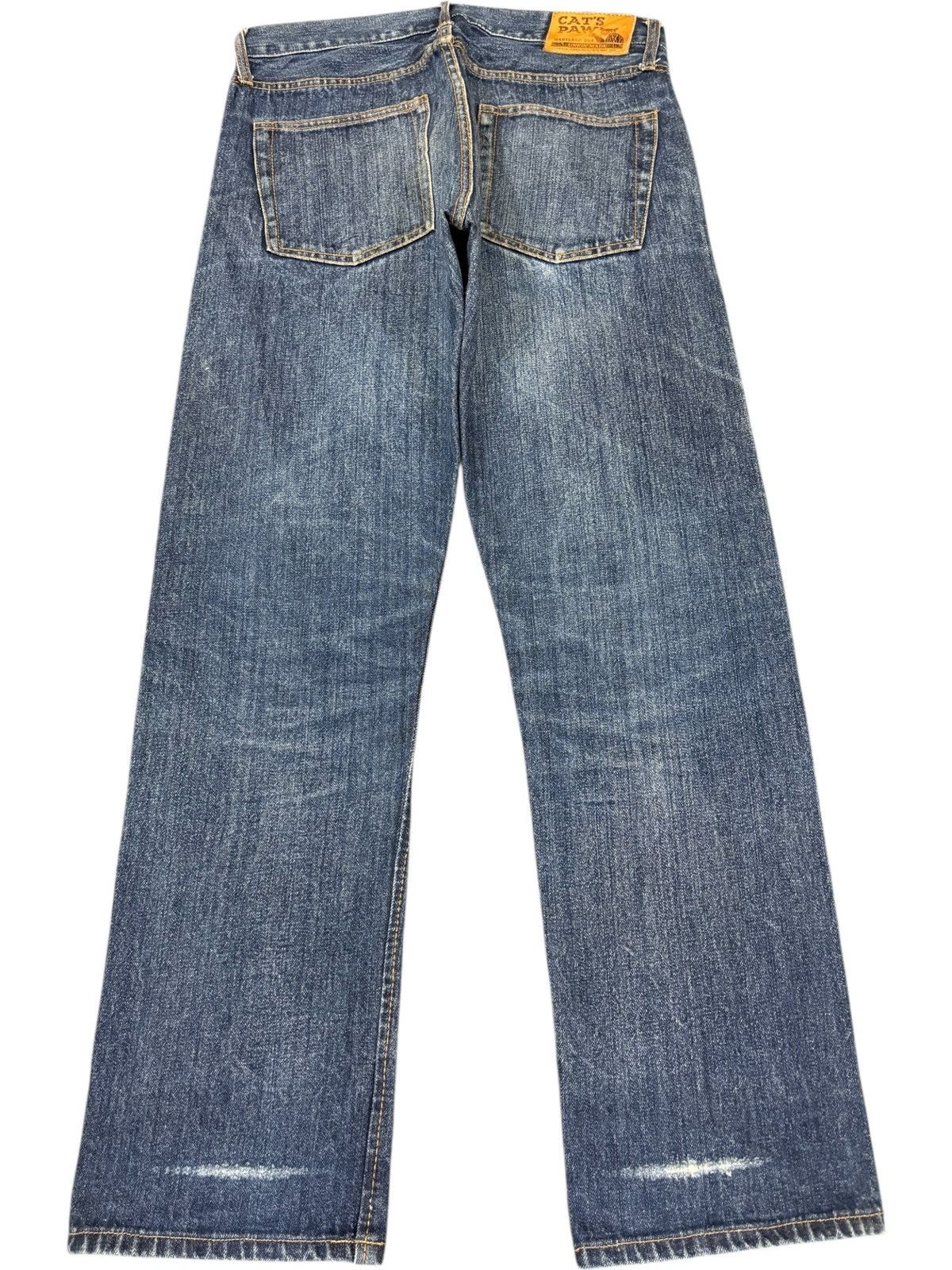 CAT'S PAW Vintage Cat’s Paw Union Made Raw Denim Selvedge Jeans Size US 31 - 3 Thumbnail