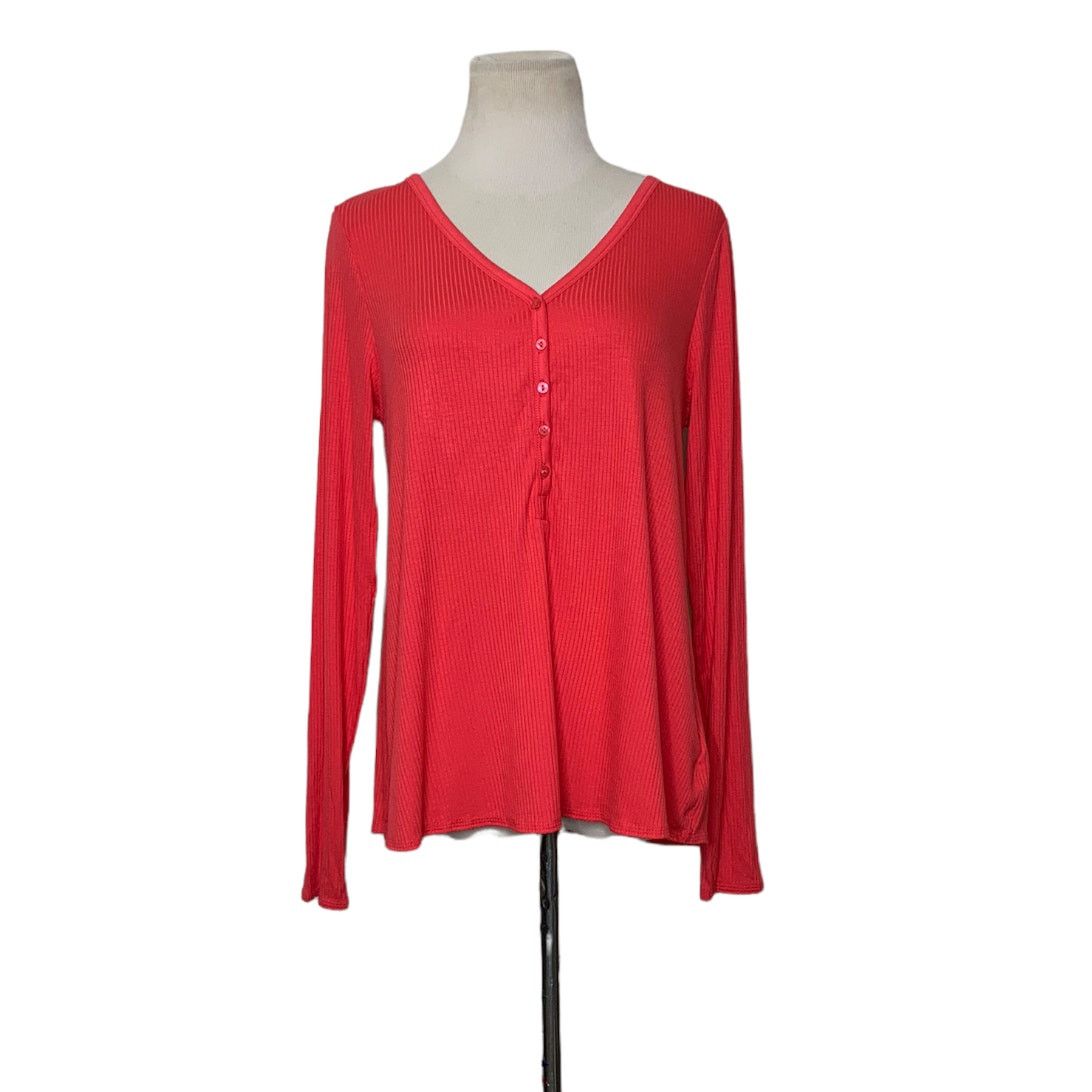 Old Navy Old Navy orange ribbed long sleeves minimalist tee size M Size M / US 6-8 / IT 42-44 - 1 Thumbnail