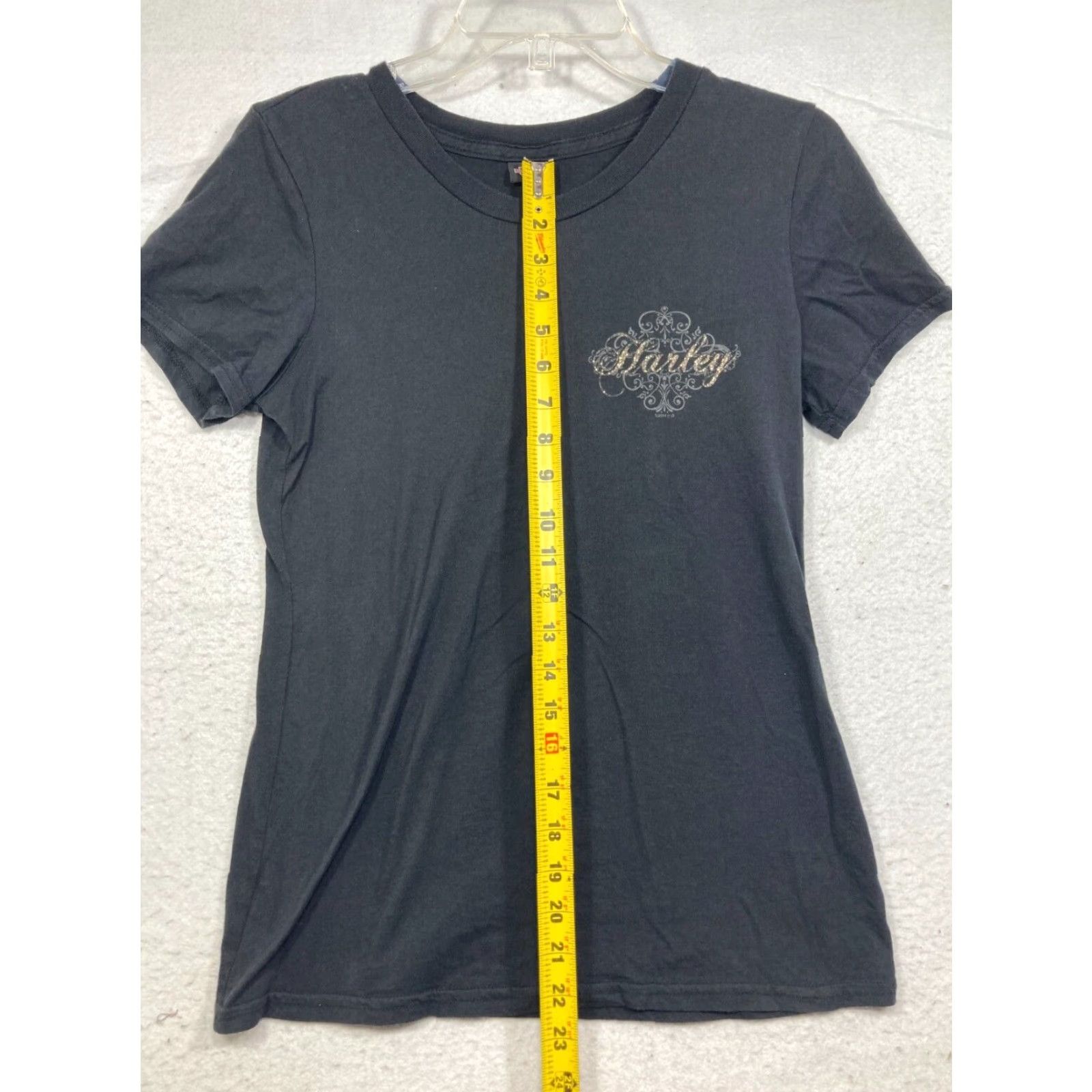 Harley Davidson Harley-Davidson Shirt Womens L Black Statesville NC Crown Women T-Shirt Graphic Logo Vintage: No Size L / US 10 / IT 46 - 3 Thumbnail