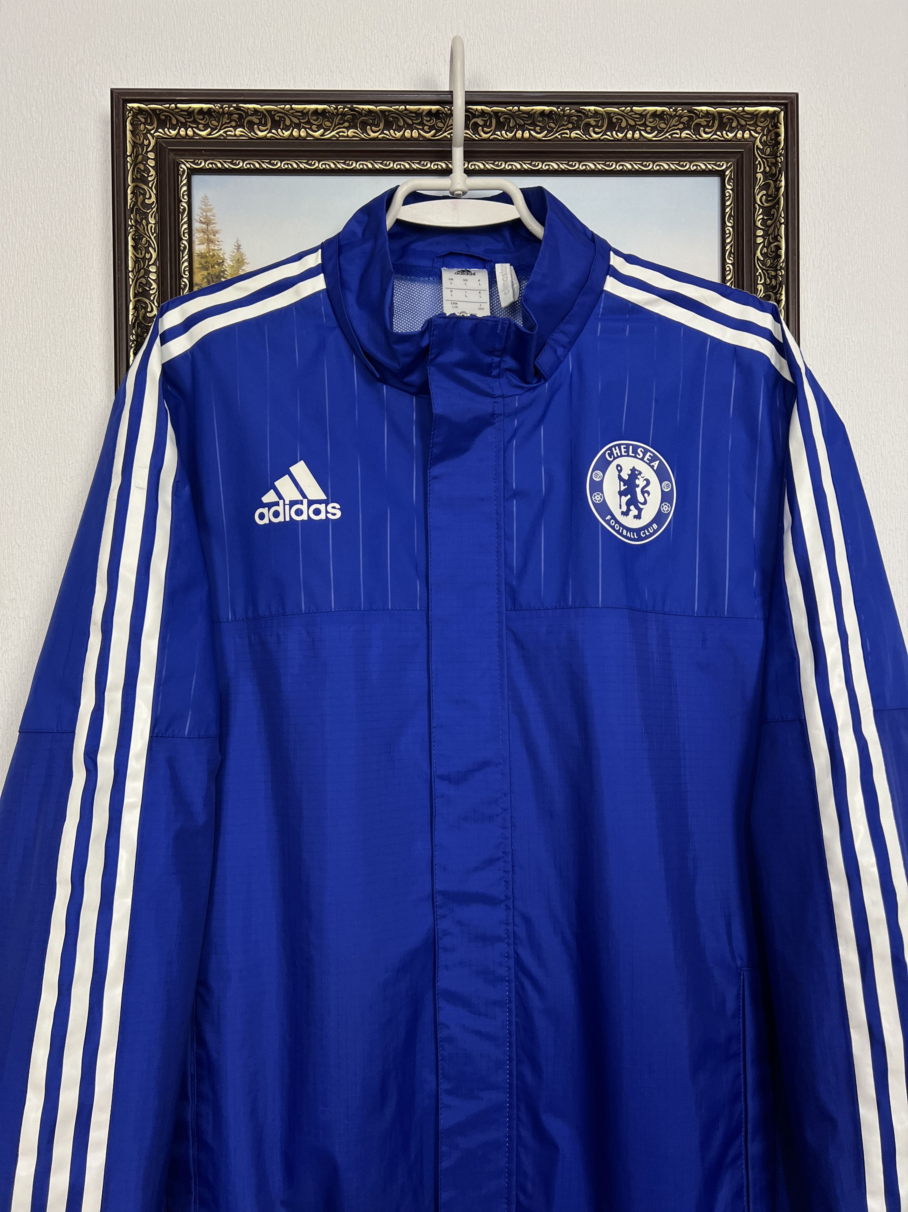 Adidas Adidas Chelsea Football Blue Jacket Soccer Track Top Mens Size US L / EU 52-54 / 3 - 2 Thumbnail
