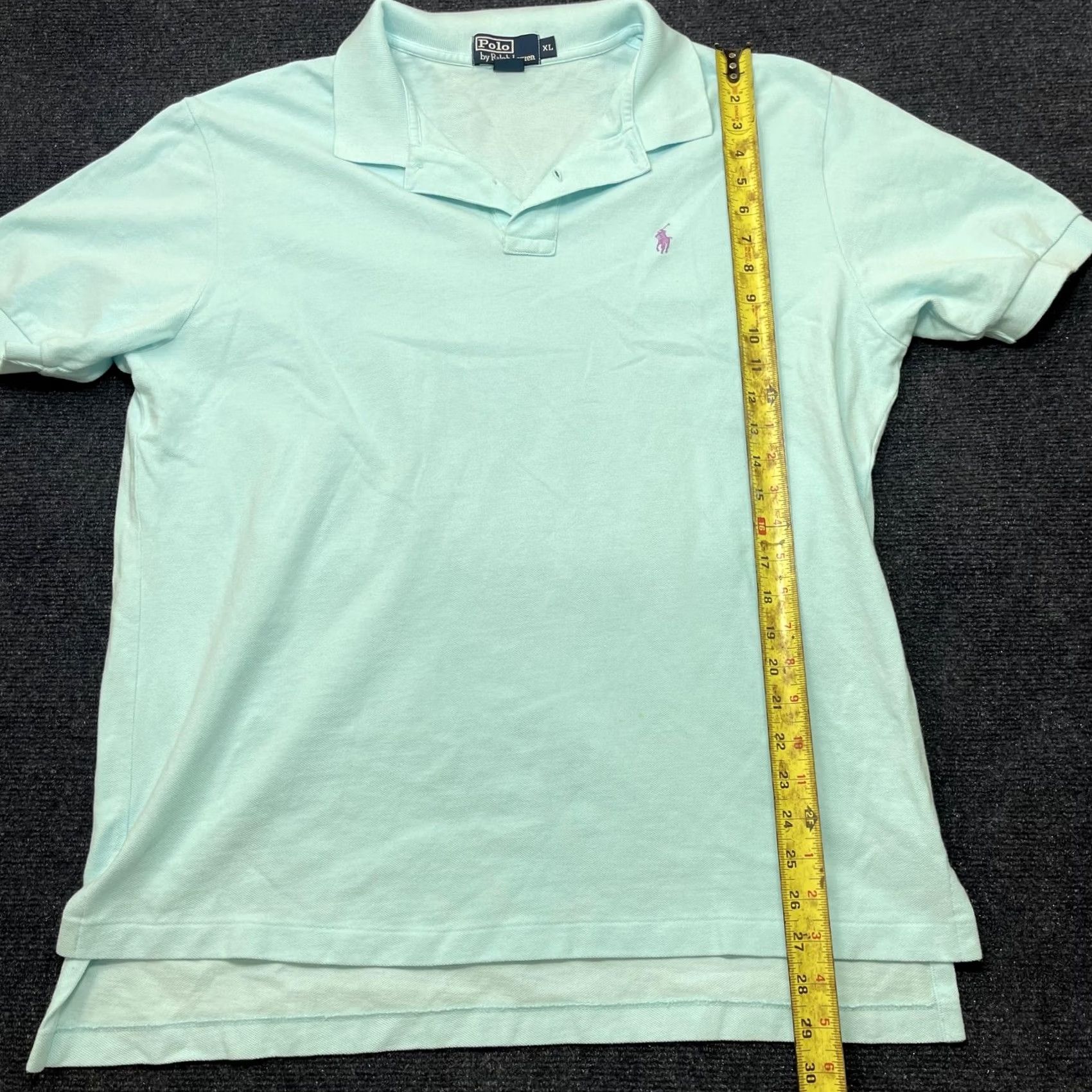 Polo Ralph Lauren Polo Ralph Lauren Polo Shirt Mens XL Blue Solid Short Sleeve Pony Logo Casual Size US XL / EU 56 / 4 - 7 Thumbnail