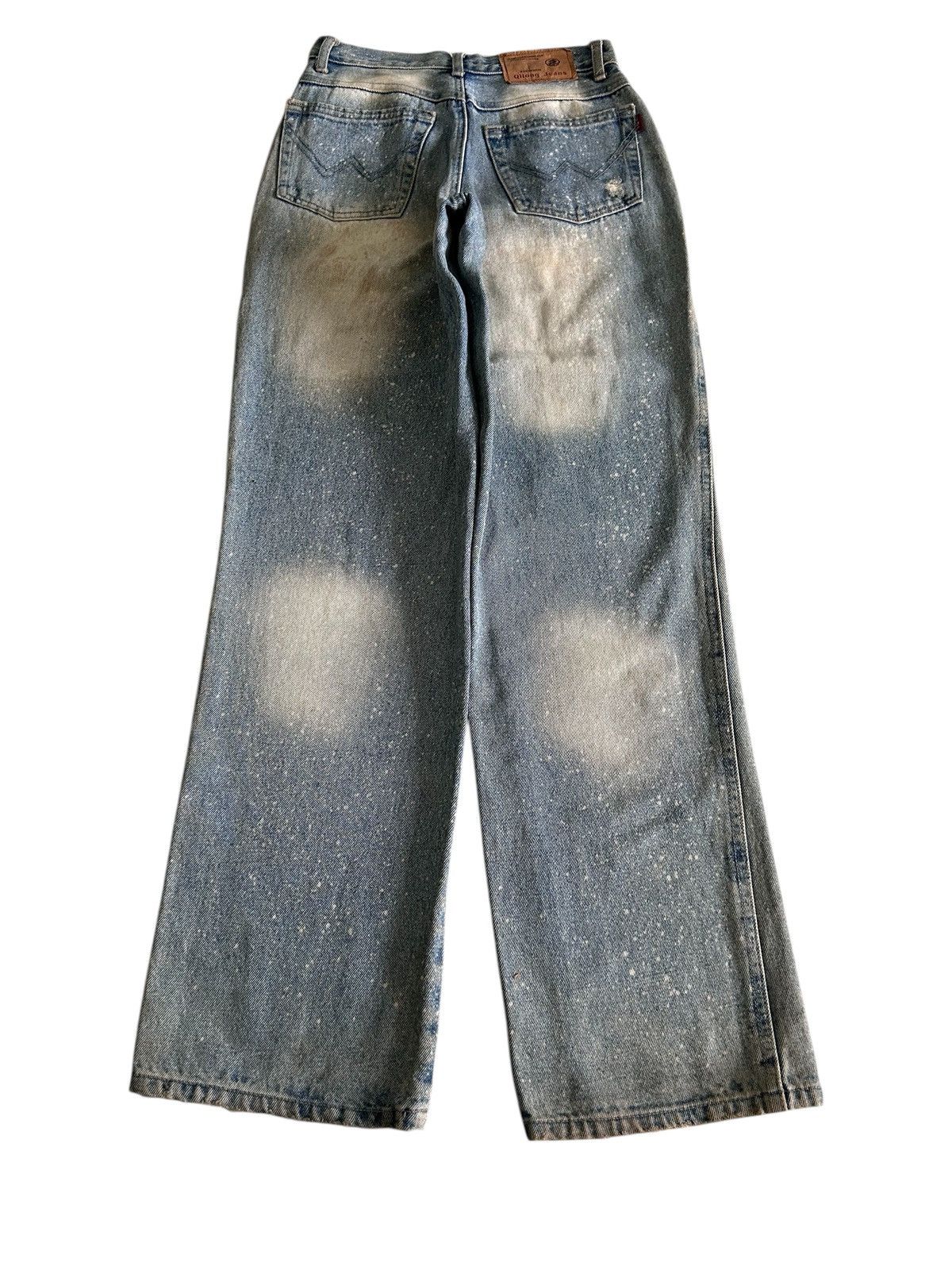 Japanese Brand × Vintage Vintage HAN DI LONG JEANS Japanese Distressed Painted Denim Size US 27 - 4 Thumbnail