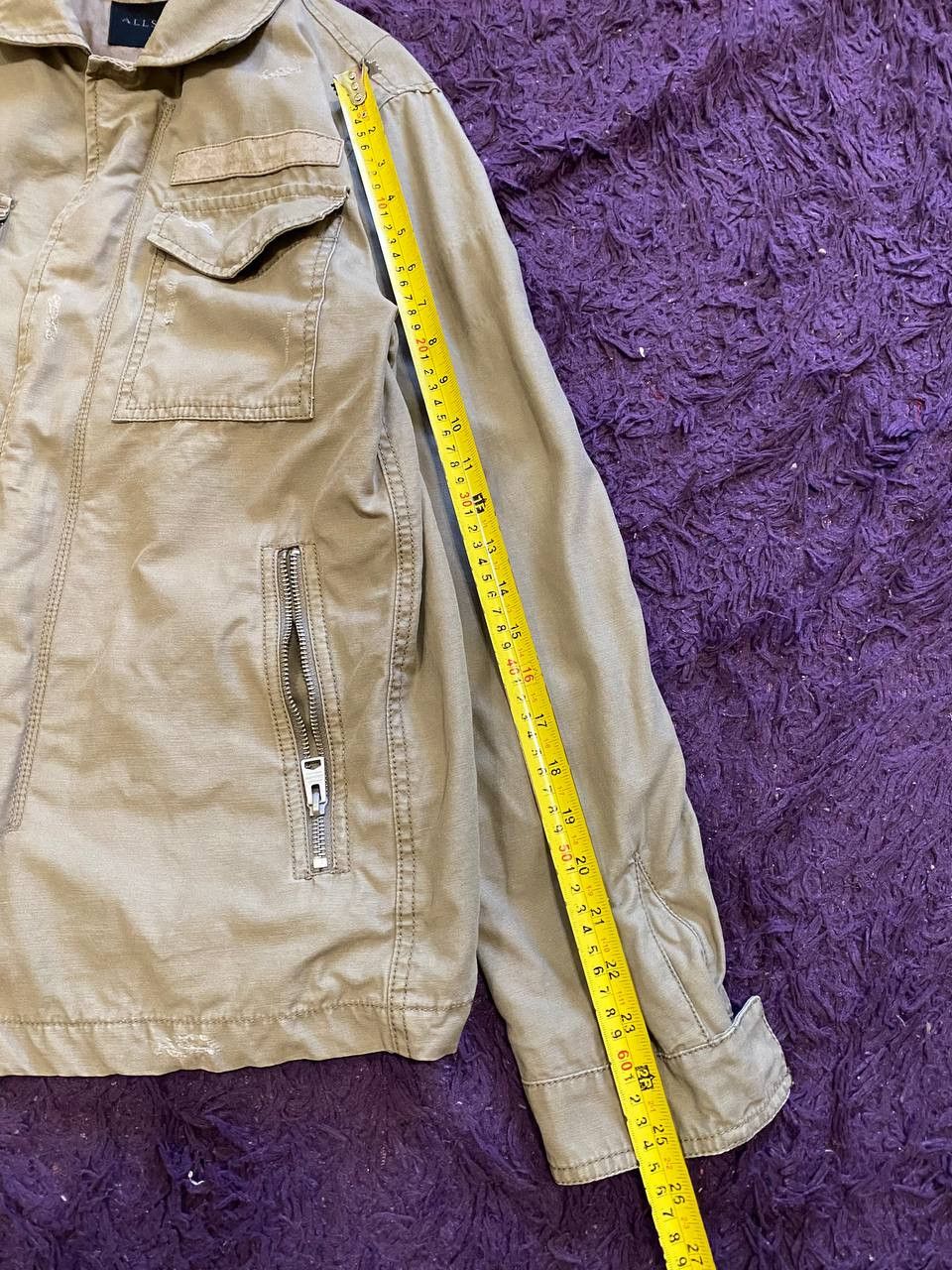 Allsaints Allsaints Beige Multi Pocket Jacket VINTAGE Size US S / EU 44-46 / 1 - 12 Thumbnail