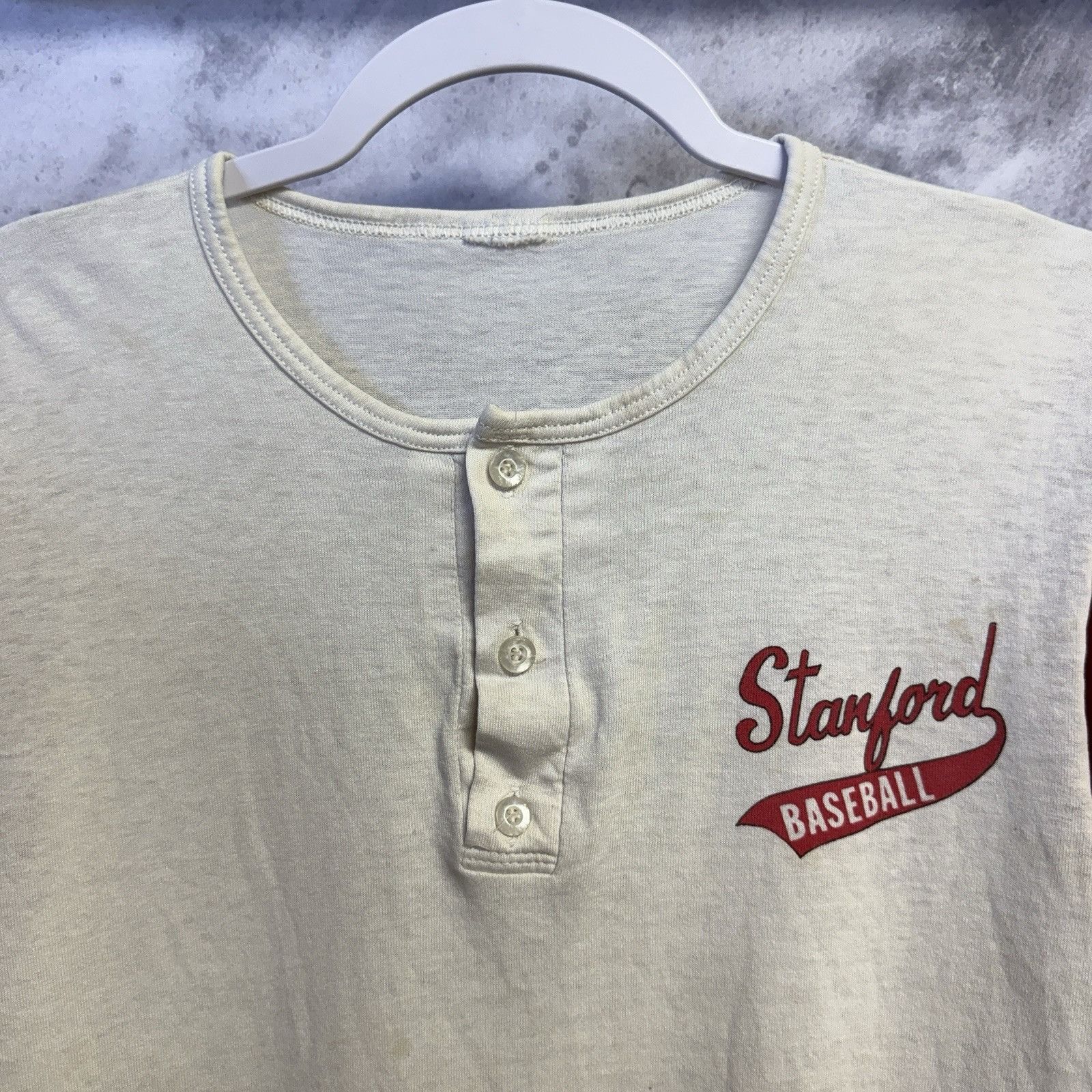 Vintage Vintage 80s Stanford University Baseball T Shirt Mens S Size US S / EU 44-46 / 1 - 3 Thumbnail