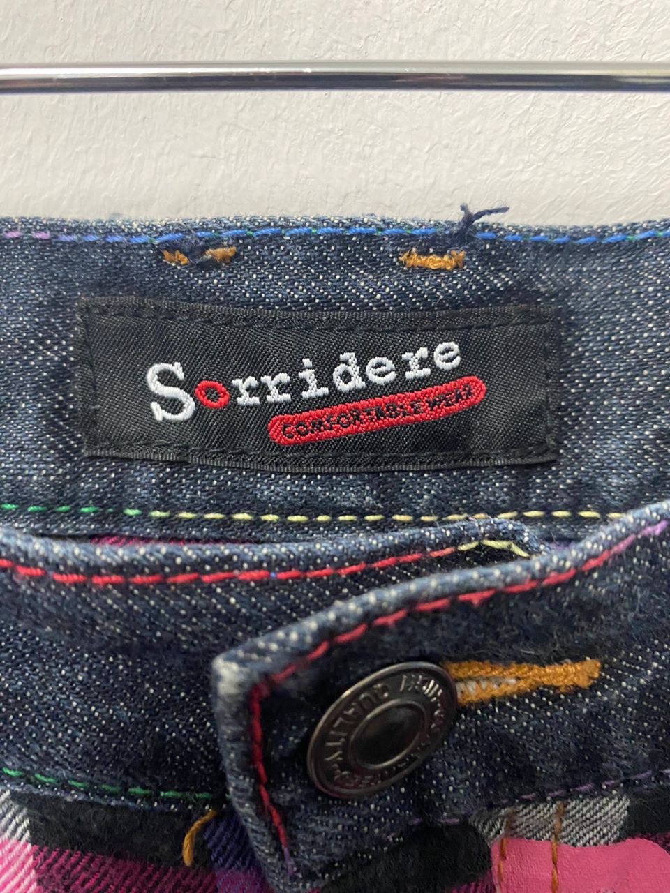 Japanese Brand Vintage Sorridere Double Waist Hype Punk Jeans Size US 36 / EU 52 - 6 Thumbnail