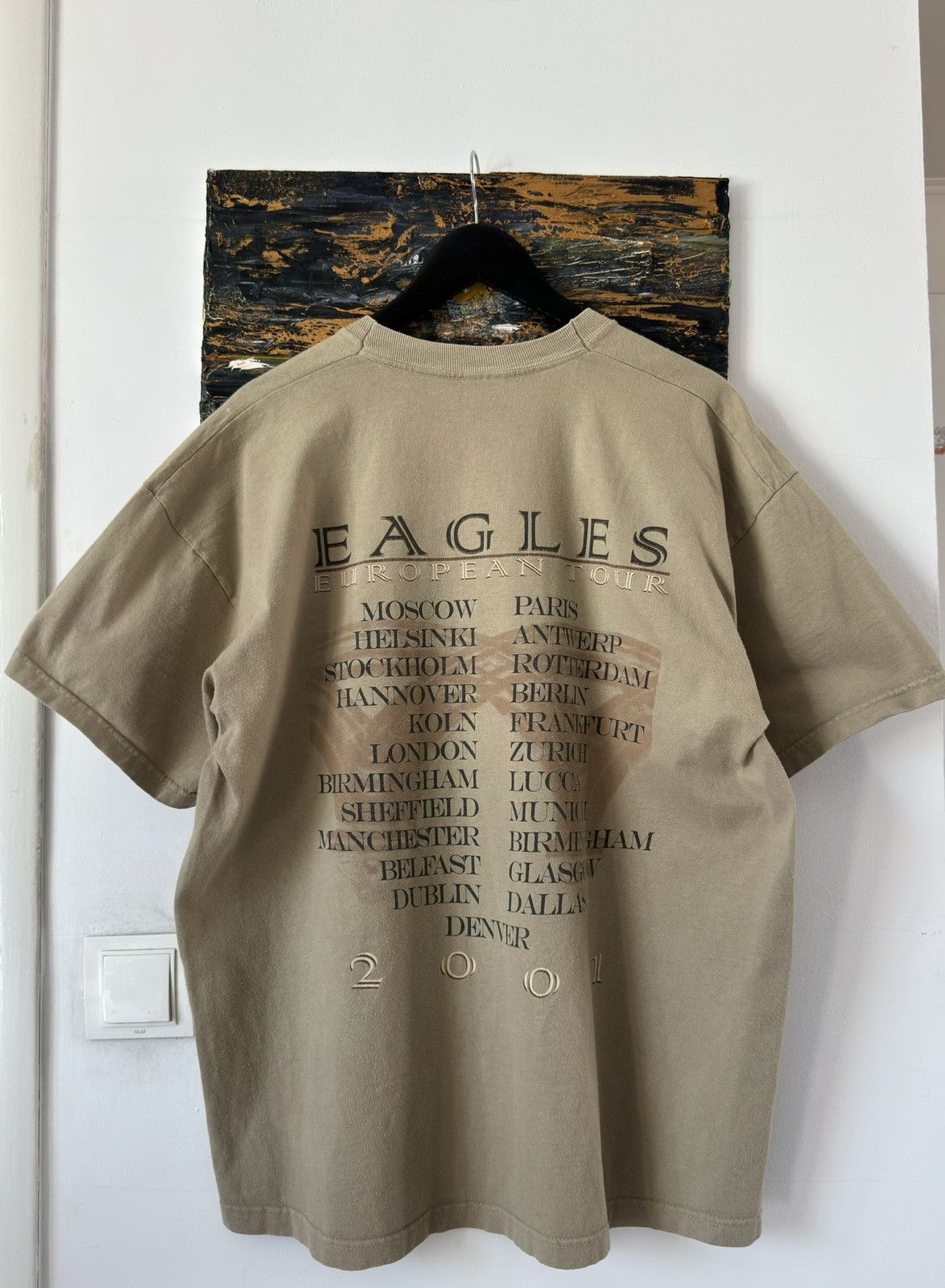 Band Tees × Vintage Vintage 2001 The Eagles European Tour Graphic Band Tee Size US XL / EU 56 / 4 - 4 Thumbnail