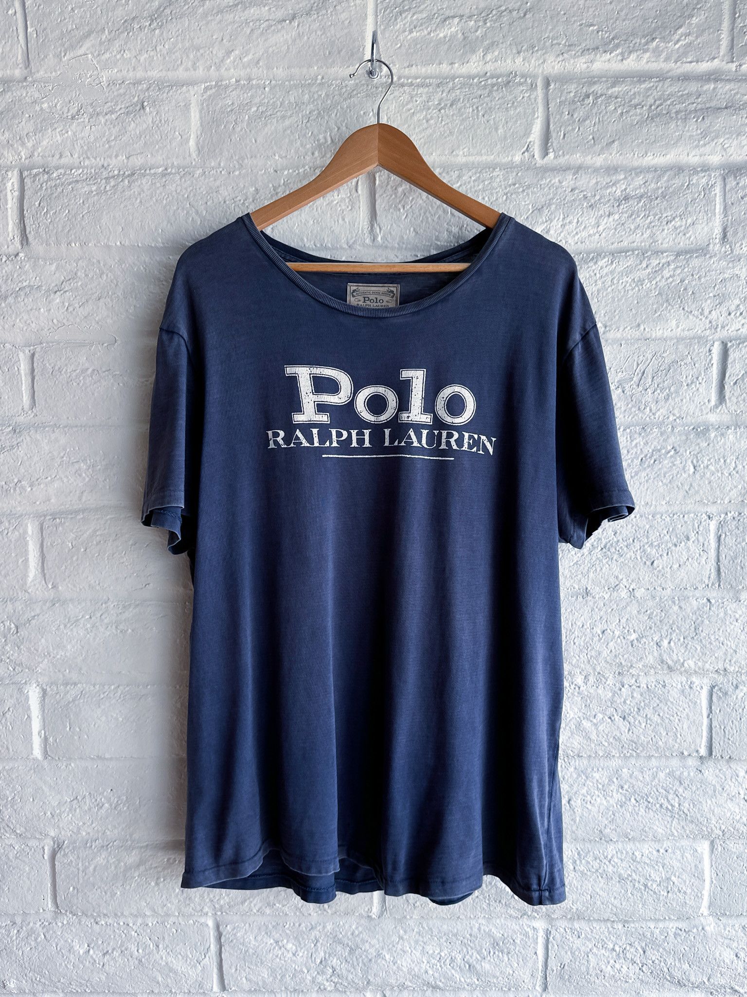 Polo Ralph Lauren Polo Ralph Lauren Graphic T Shirt Blue Size XL Single Stitch Size US XL / EU 56 / 4 - 1 Thumbnail
