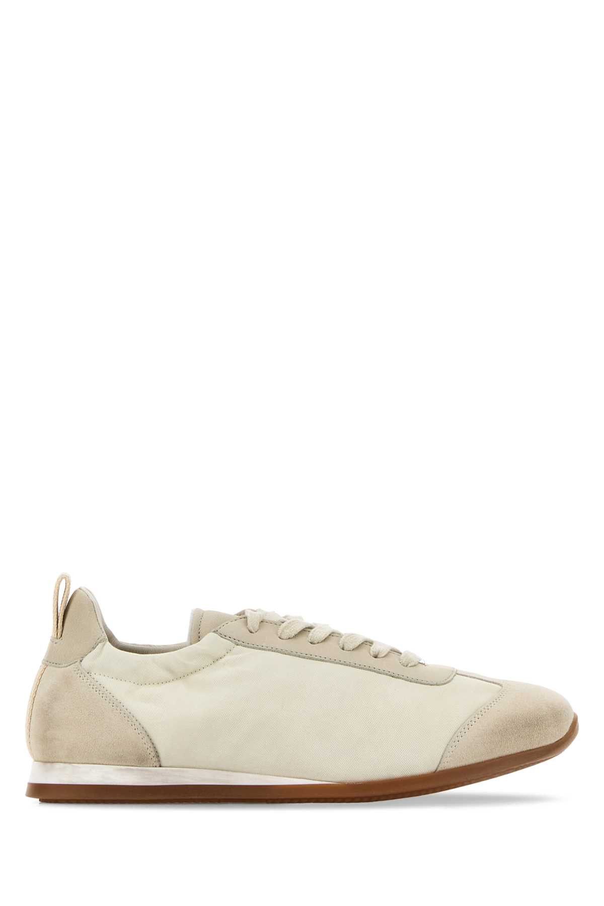 Uma Wang Ivory Canvas And Suede Sneakers Size US 8 / IT 38 - 1 Thumbnail