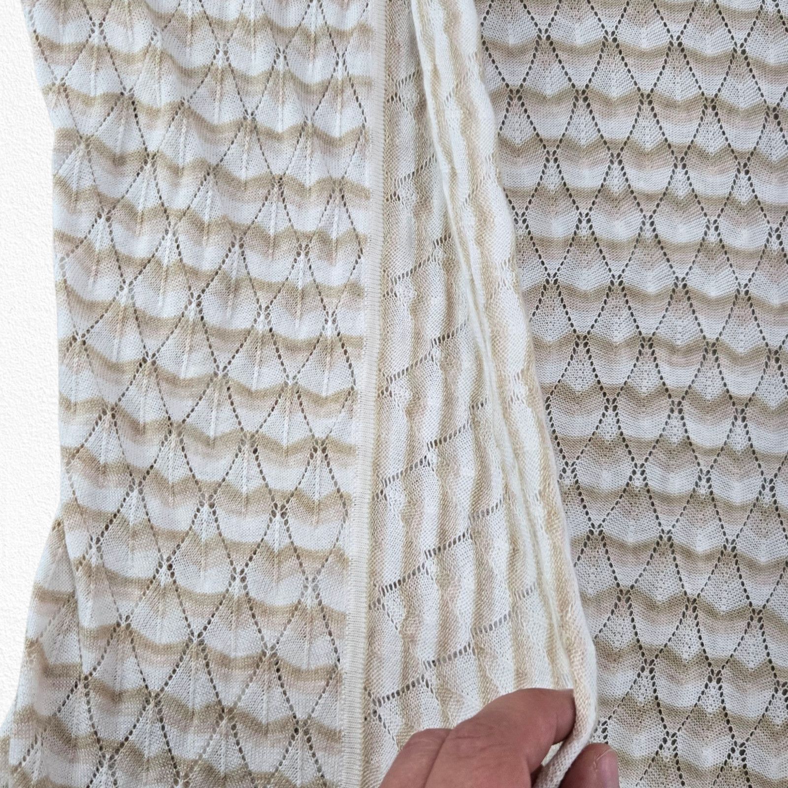 J.McLaughlin J. McLaughlin Beige Open Front Knit Cardigan Size Small Size S / US 4 / IT 40 - 8 Thumbnail