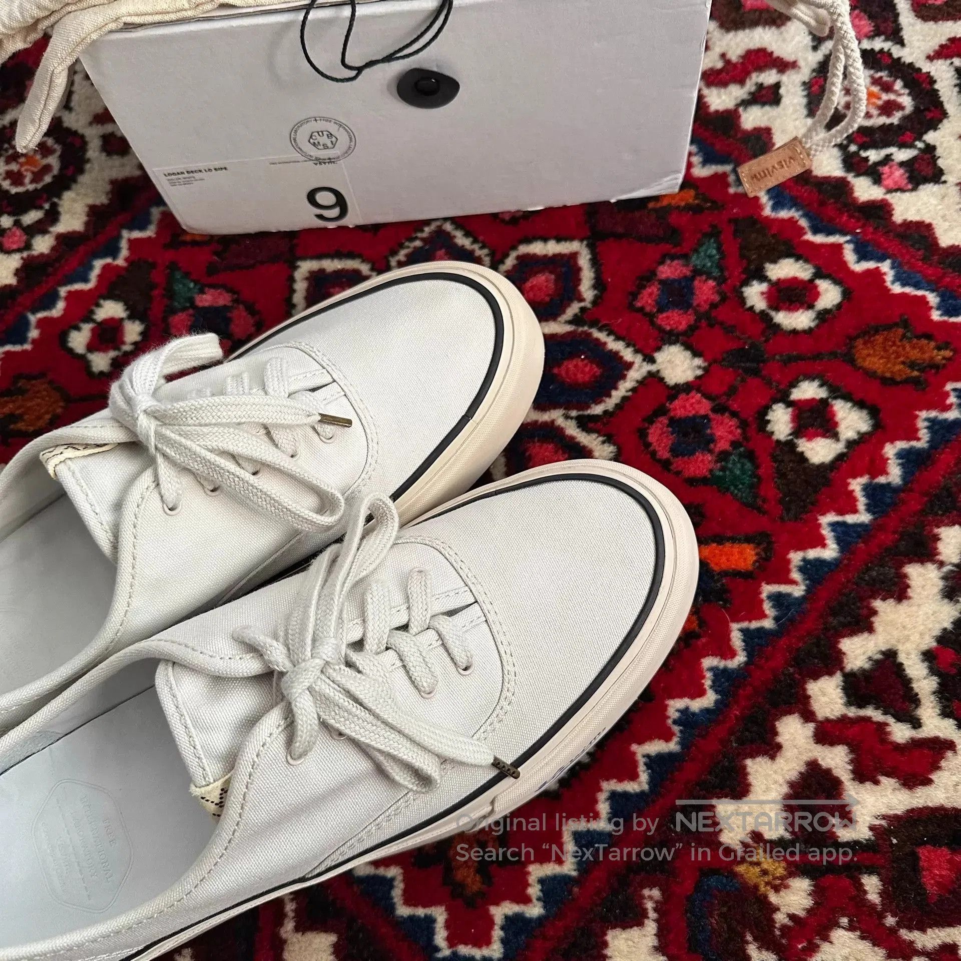 Visvim White Low-Top Lace-Up Casual Shoes Size 9. Size US 9 / EU 42 - 3 Thumbnail