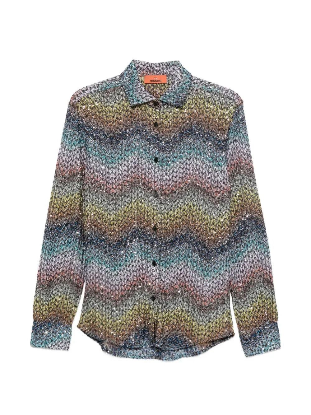 Missoni `Caperdoni` Long Sleeve Shirt Size L / US 10 / IT 46 - 1 Thumbnail