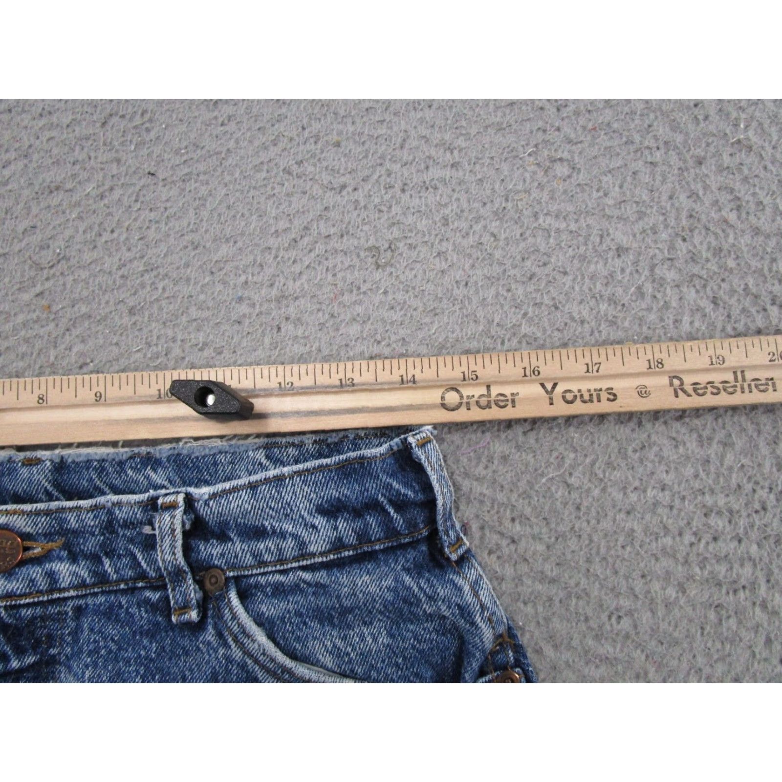 Lee VINTAGE Lee Stonewashed Blue Denim High Rise Mom Jeans Size 14 Med USA Made - 90s Womens Jeans Size 36" / US 14 / IT 50 - 6 Thumbnail